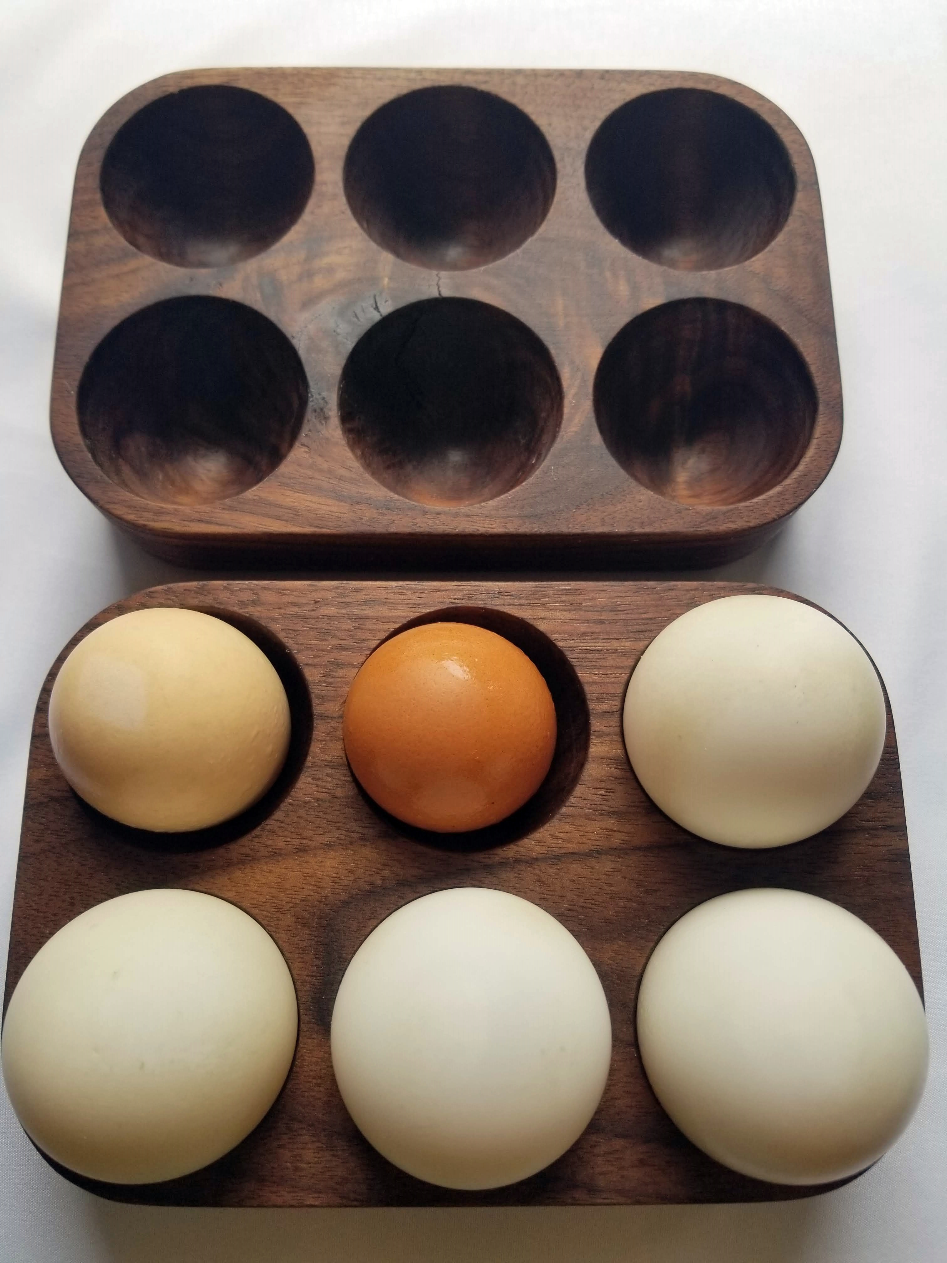 Wood Jumbo Egg Tray For 6 Or 12 Turkey Or Duck Eggs