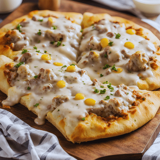 Delicious Sausage Gravy Breakfast Pizza Recipe for a Hearty Morning