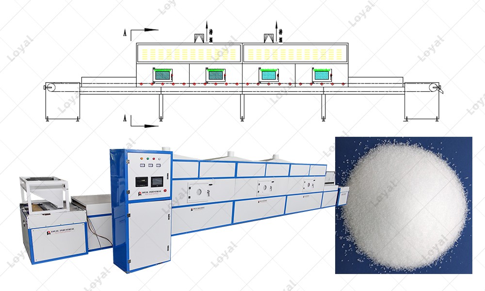 Fast Speed 60 KW Microwave Silica Powder Heating Drying Machine