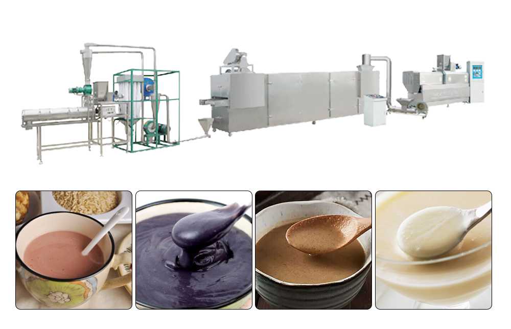 300500Kg/h Nutritional Powder Baby Food Processing Line For Beans Milk