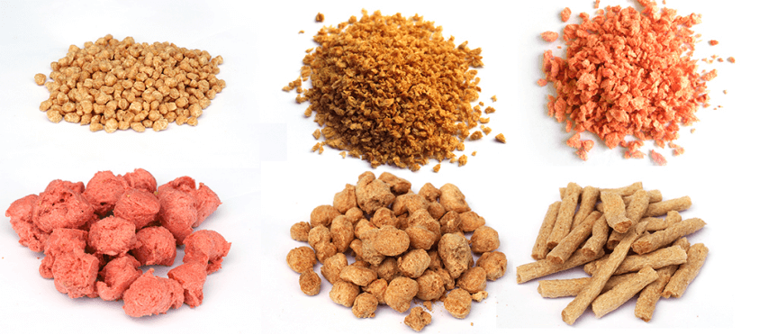 Soya Protein Making Machine Extruded Soy Nuggets Production Line 55