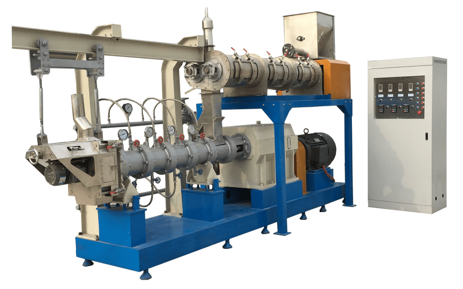 Which type of extruder is most commonly used in snack food industry?