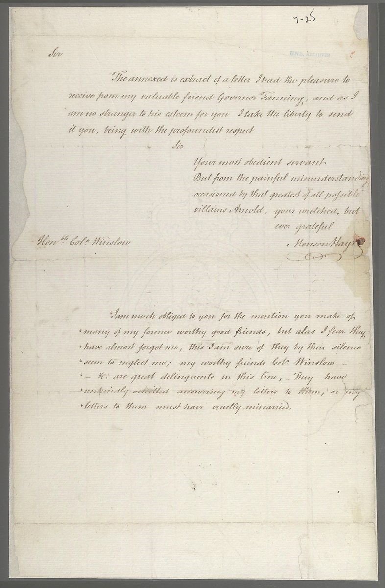 “That Greatest of All Possible Villains” Benedict Arnold and the first