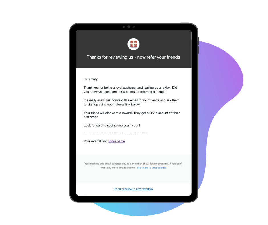 Loyalty program emails Customer loyalty emails LoyaltyLion