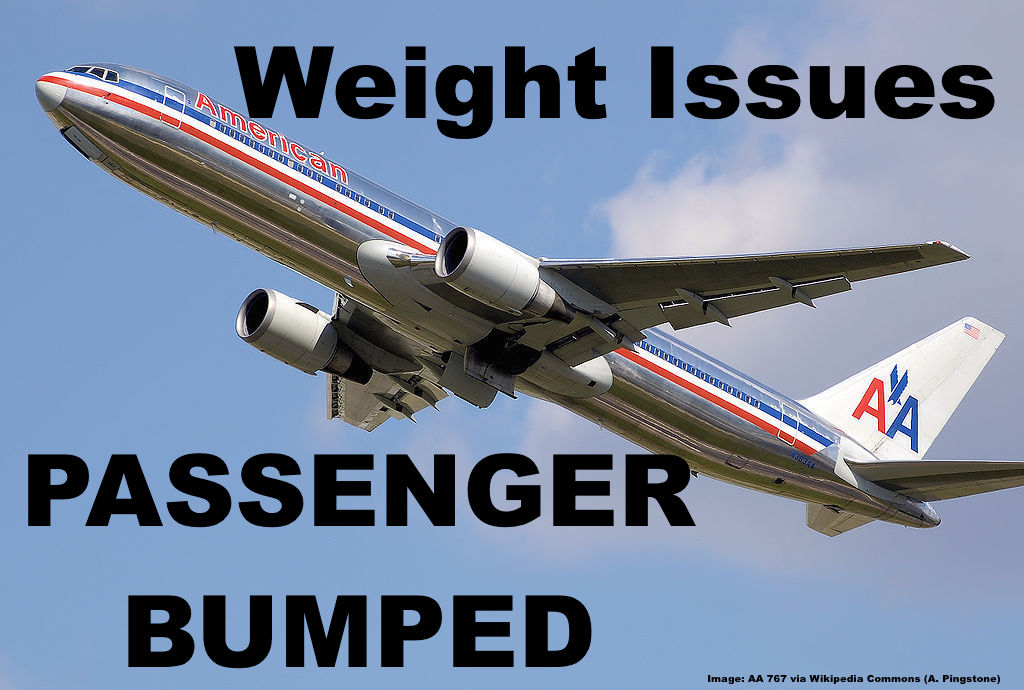 American Airlines Passenger Bumped From Regional Flight Due To Weight