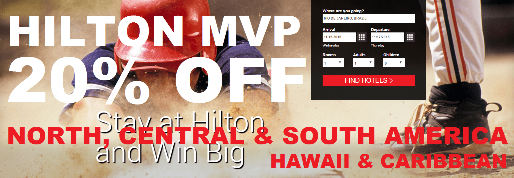 Hilton HHonors MVP 20 Off Rate For Americas (North/Central/South