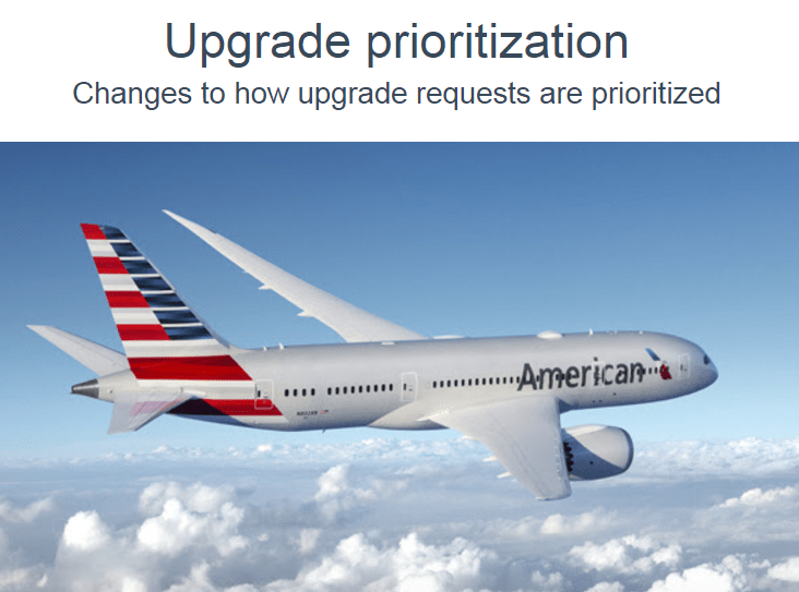 American Airlines Upgrade Priority & CK/EXP Award Ticket Changes Both