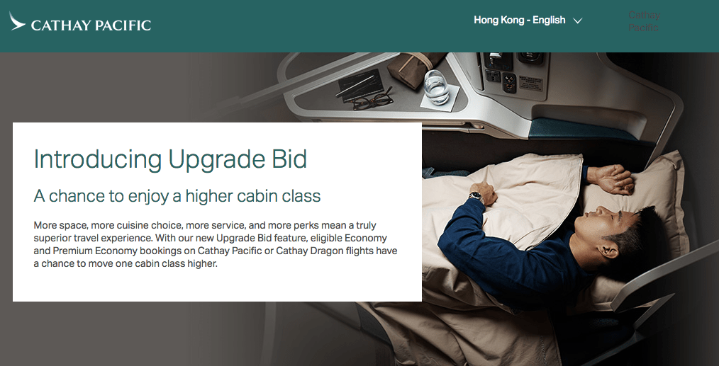 Cathay Pacific Now Offers Upgrade Bidding To Premium Economy & Business