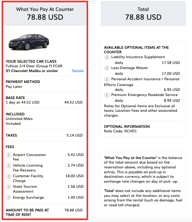 Reader Question Hertz Rent A Car 4Hour Grace Period For Amex Platinum