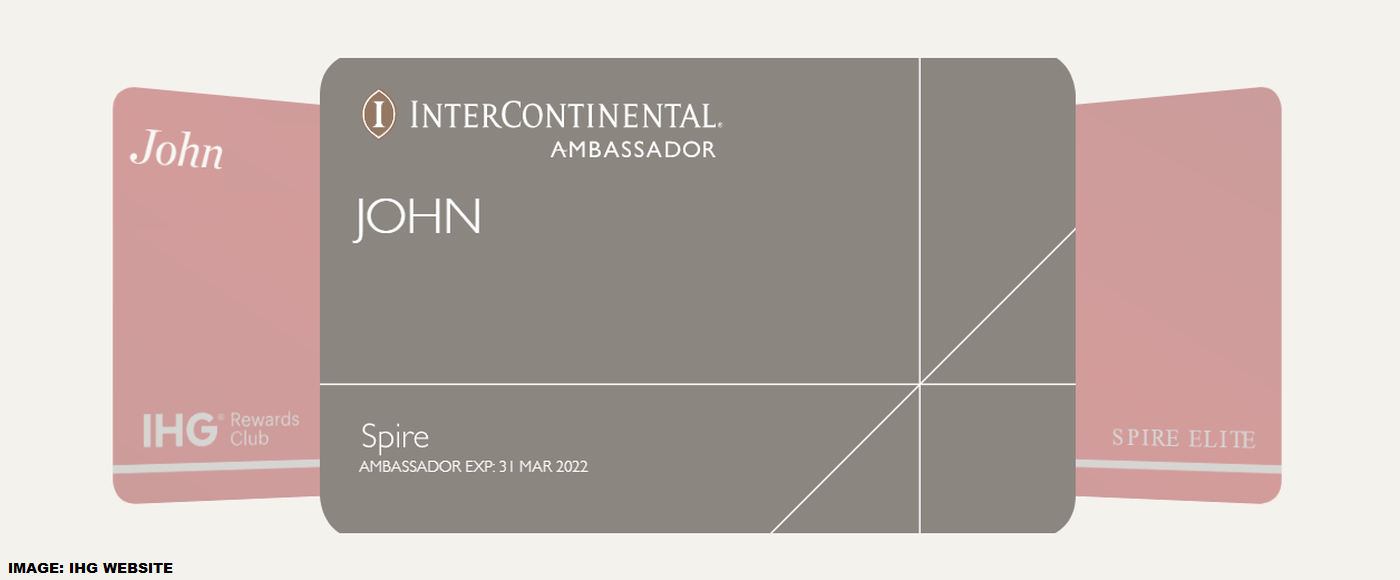 IHG Rewards Spire Elite Extension InterContinental Ambassador