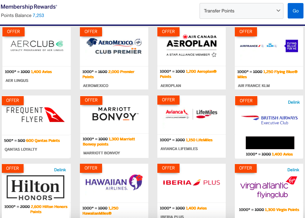 American Express (U.S.) Transfer Bonus Avalanche 12 Partners With September Bonuses Up To 40