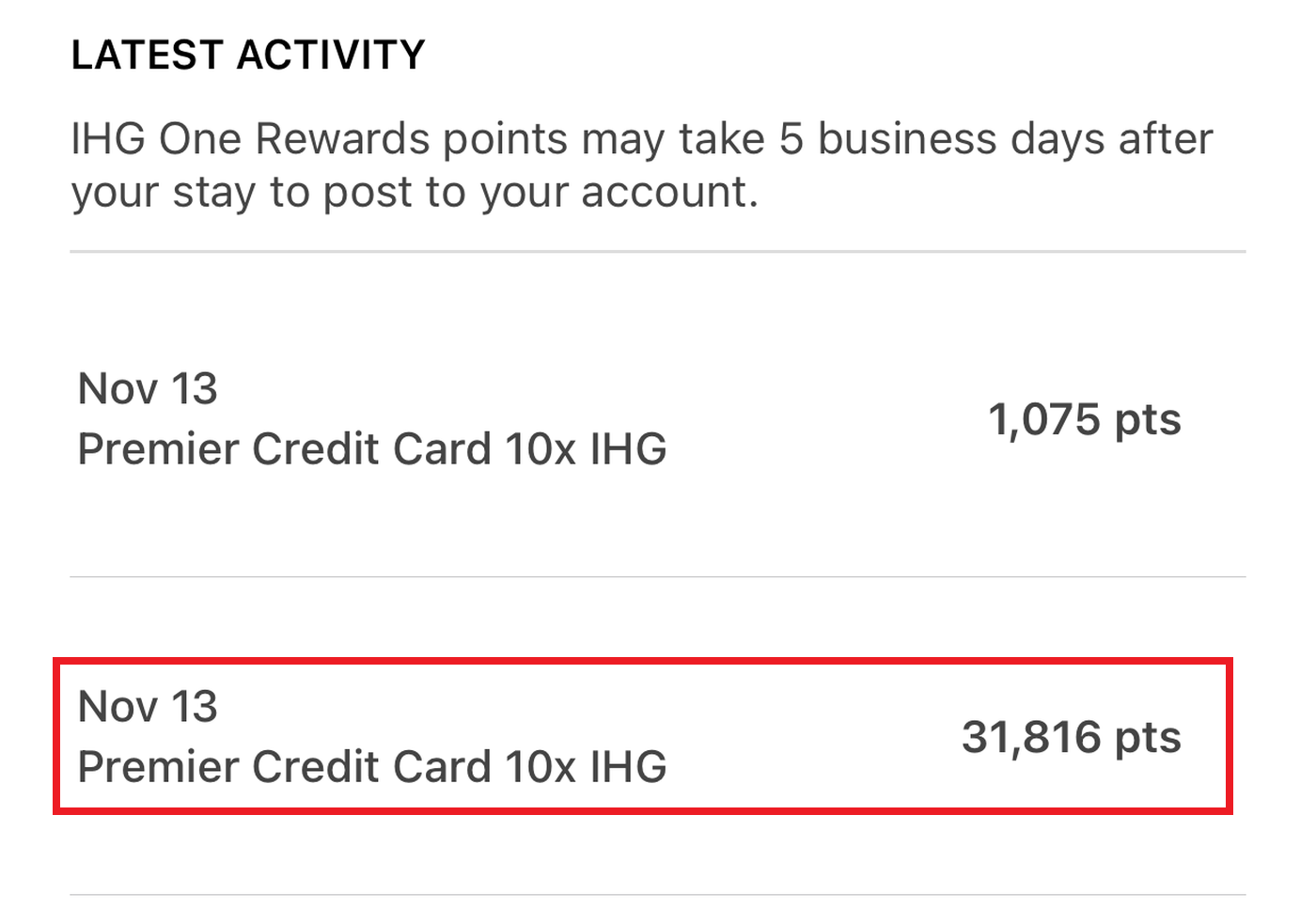 IHG & Chase Have Finally Posted Missing Points? LoyaltyLobby