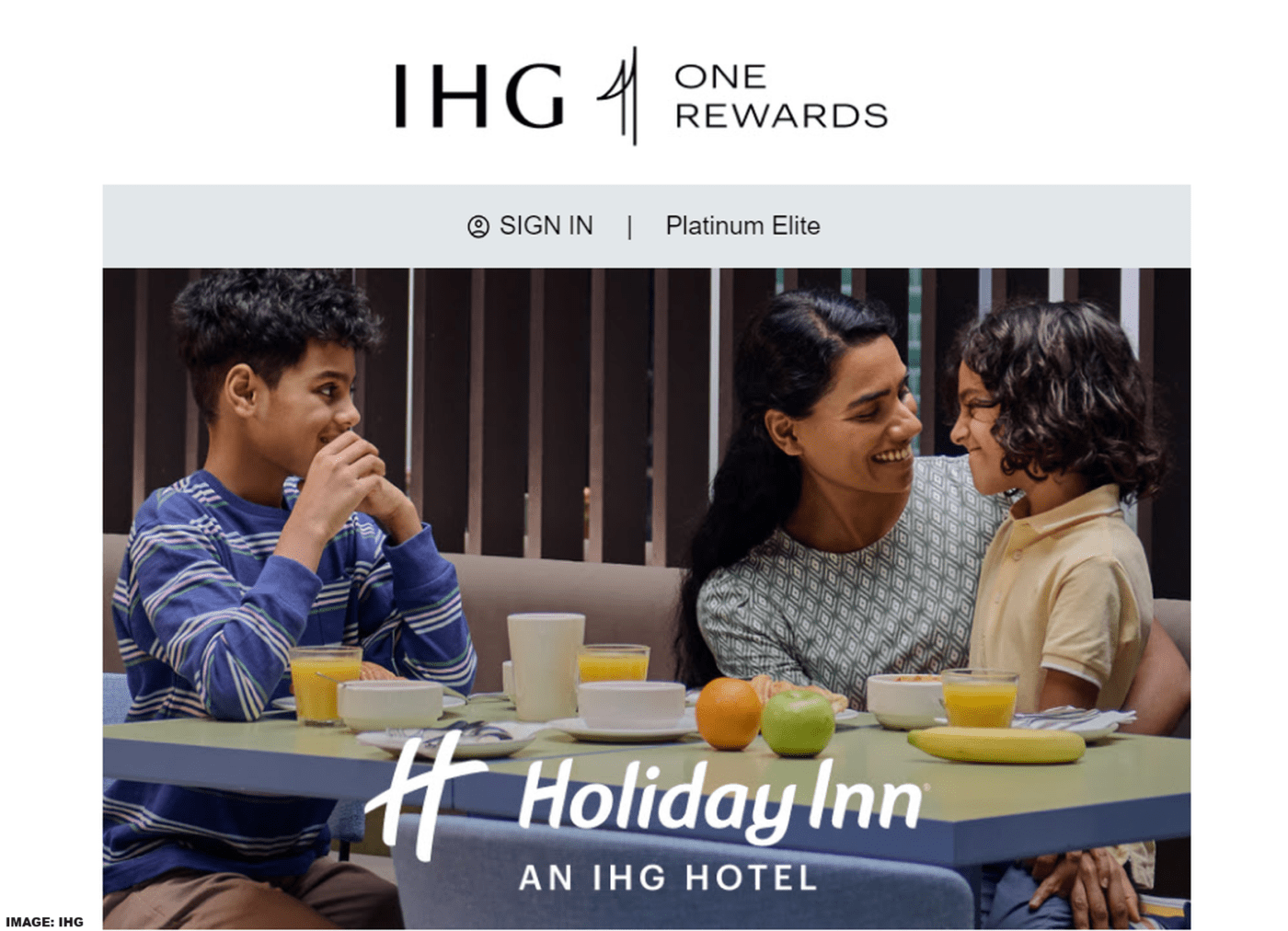 IHG Sends F&B Reward Voucher For Holiday Inn Breakfast? LoyaltyLobby
