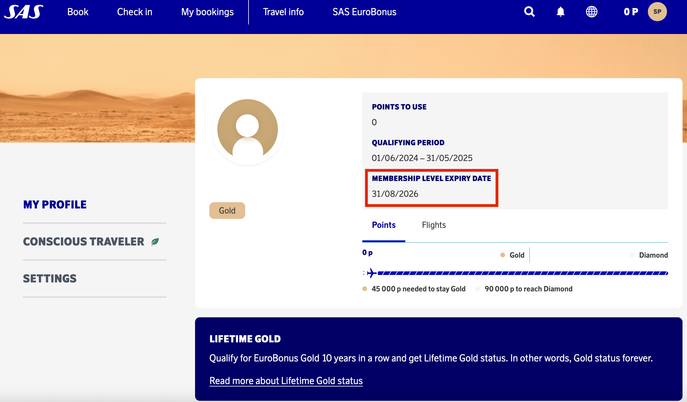 Update SAS Eurobonus Gold Status Match & Fast Track Enrollment