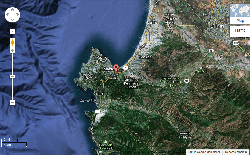 Monterey is about the weather, or general lack of extreme weather