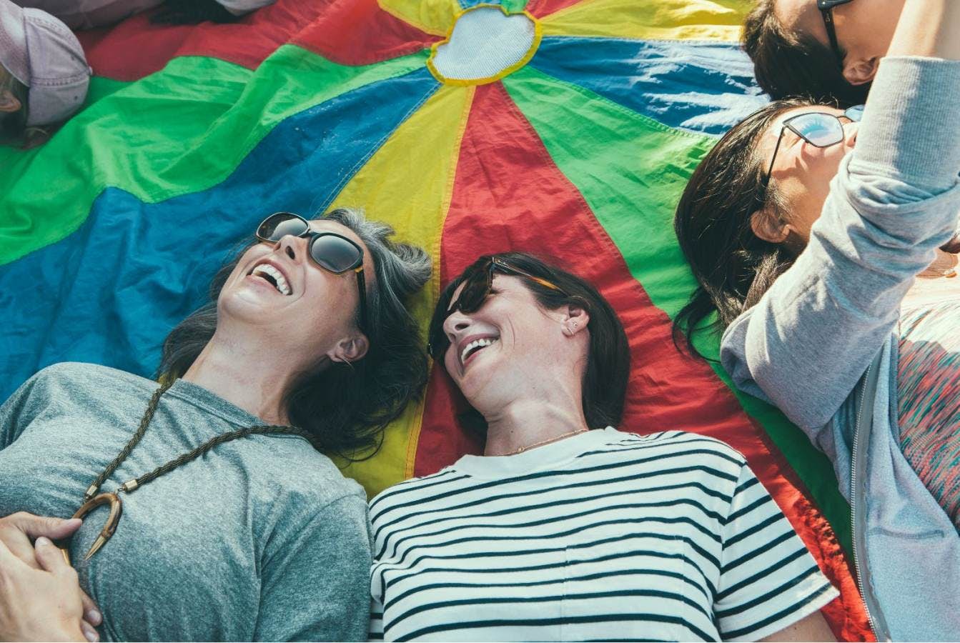 Trying out laughter yoga in California, a whimsical wellness trend for
