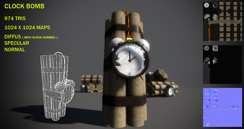 Clock bomb Liberated Pixel Cup