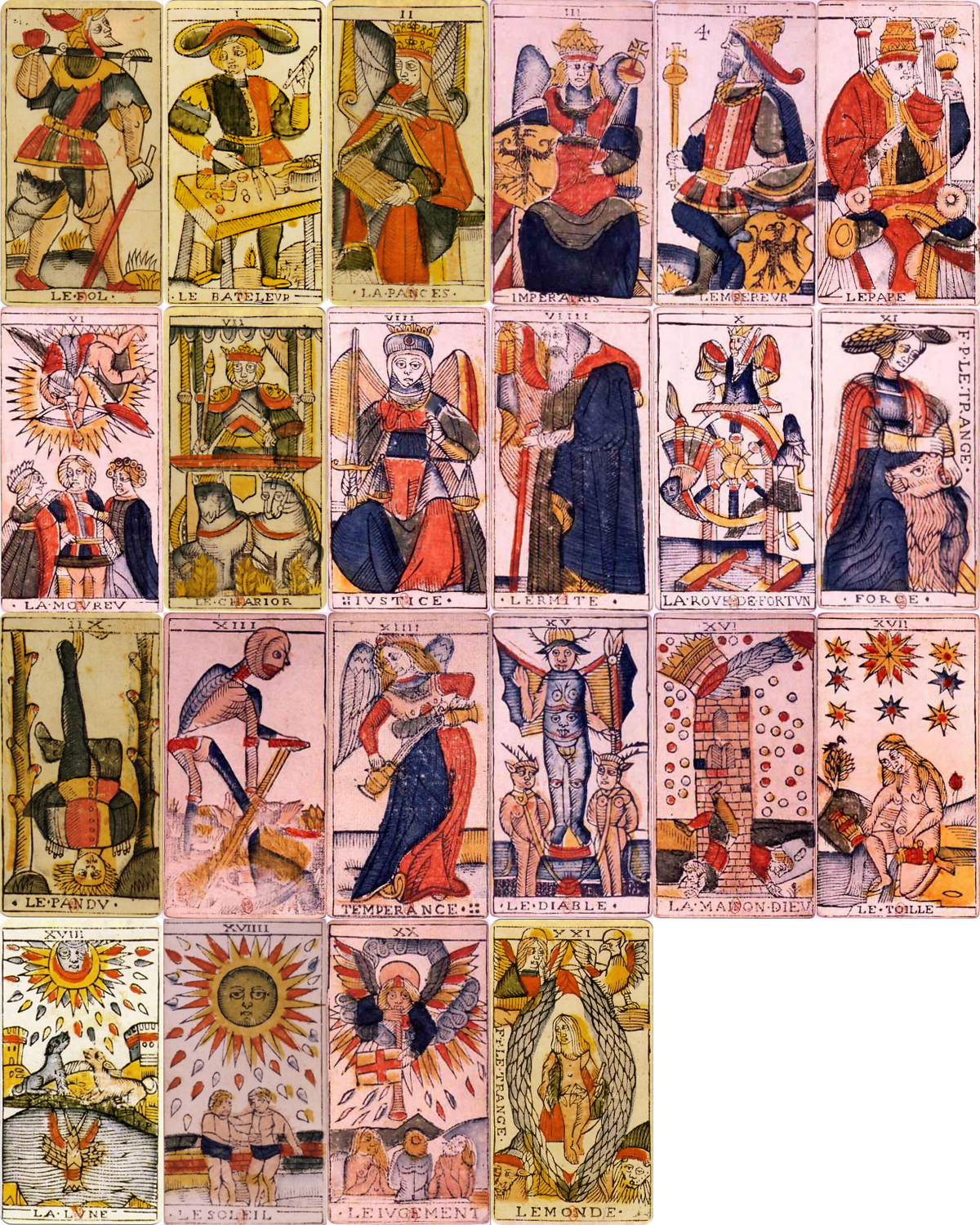 Tarot Cards (Major Arcana) Liberated Pixel Cup