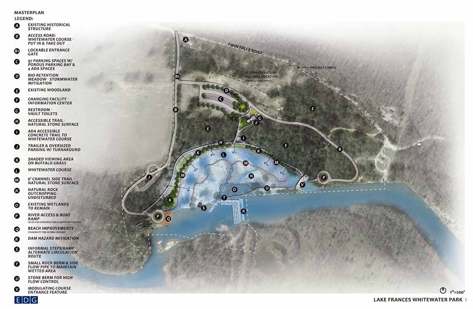 LandPlan Consultants Lake Frances Whitewater Park