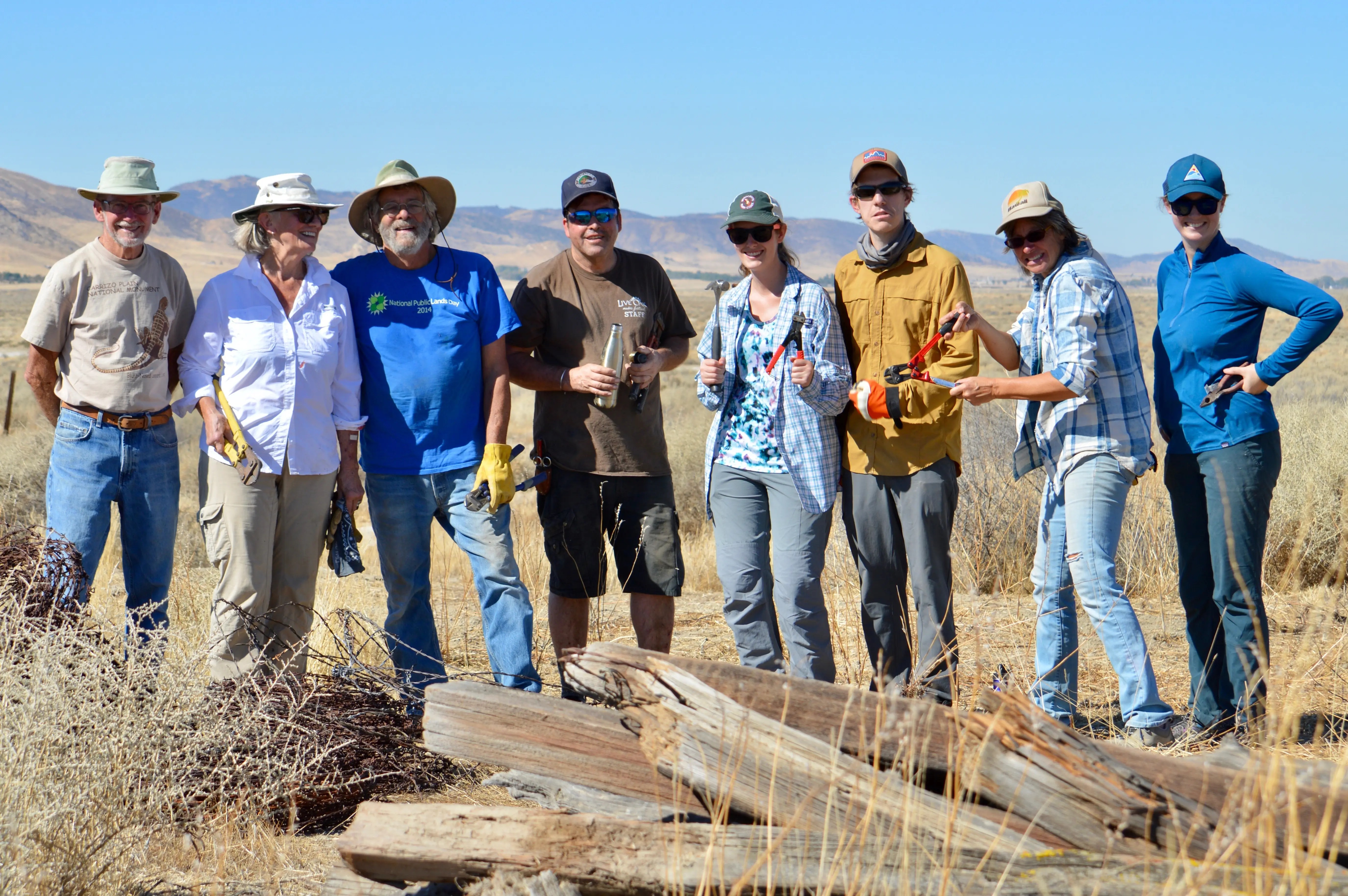 Volunteers Remove Fencing from Carrizo Plain, Celebrate Land Donation