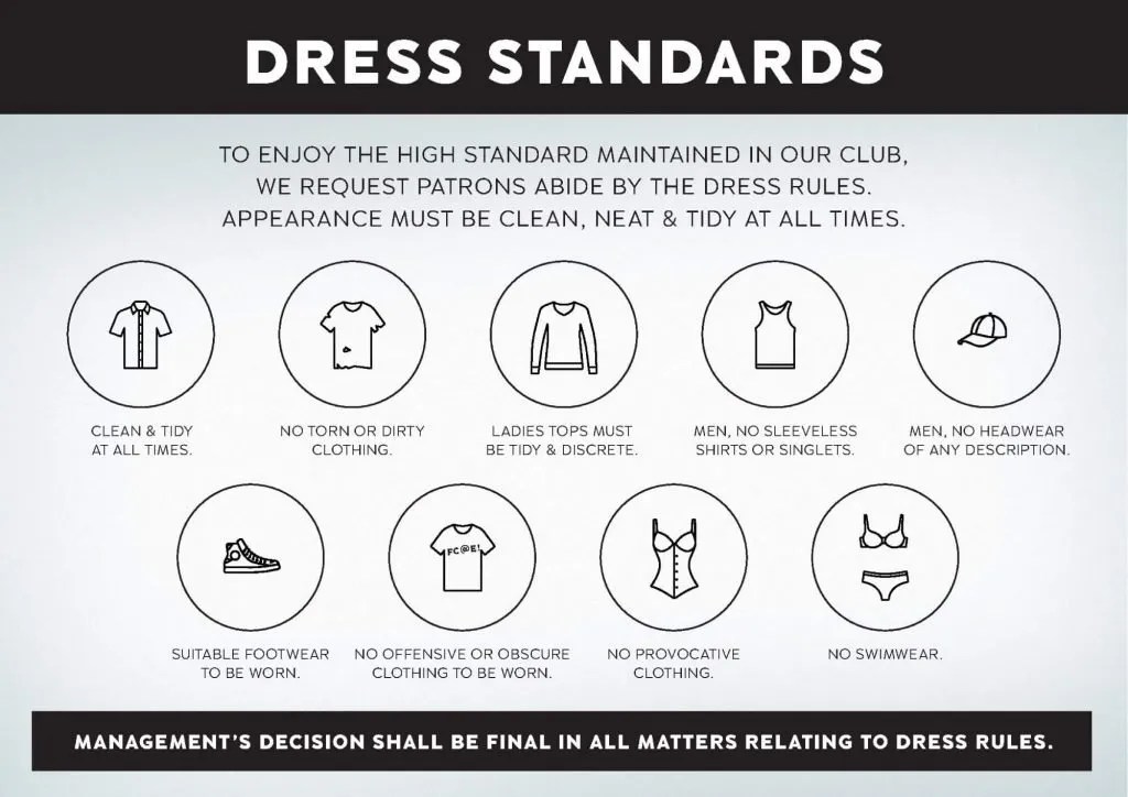 Dress Code Lightning Ridge Bowling Club