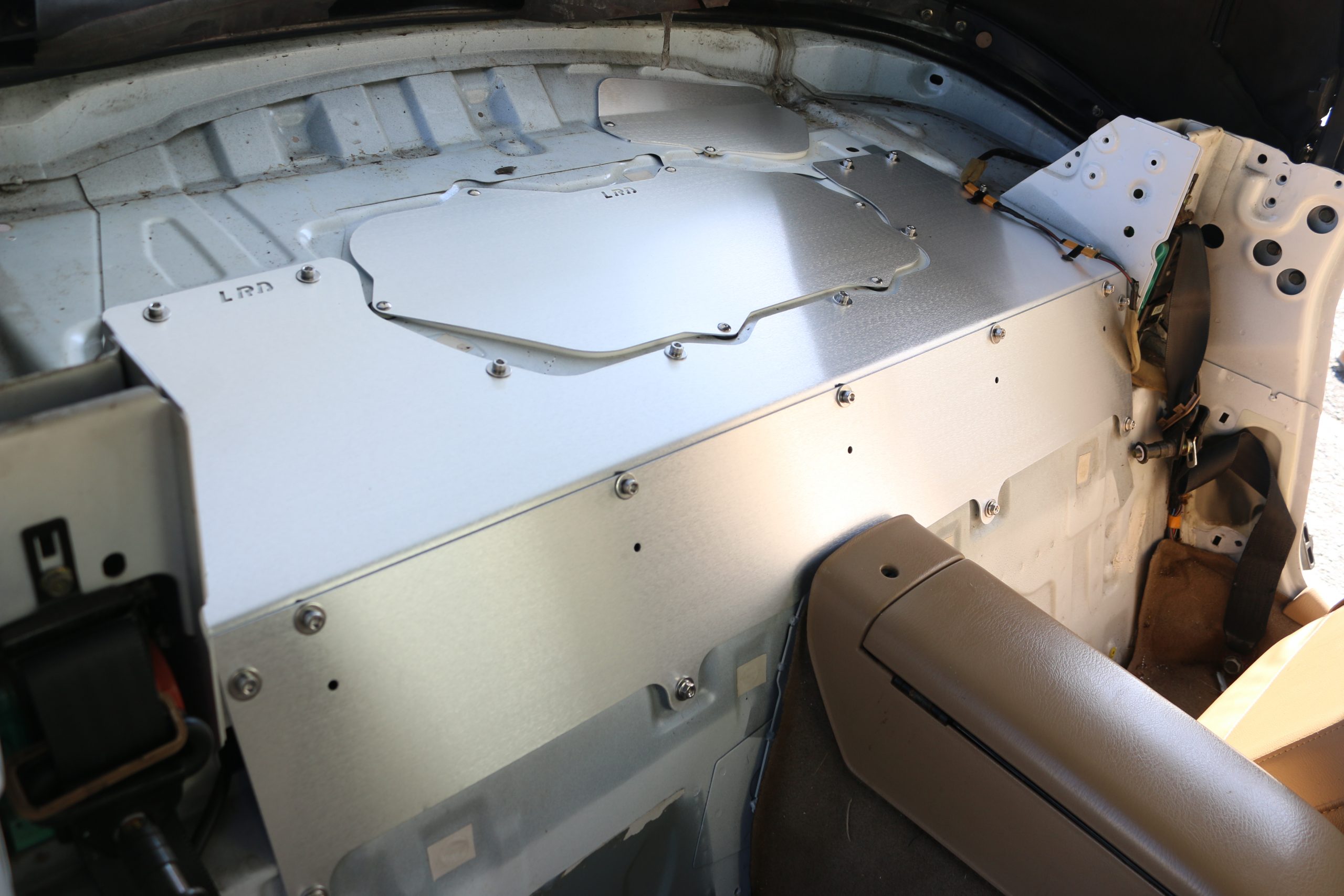 NB Miata Aluminum Rear Bulkhead, Fuel Pump, & Fill Hose Covers LRB Speed