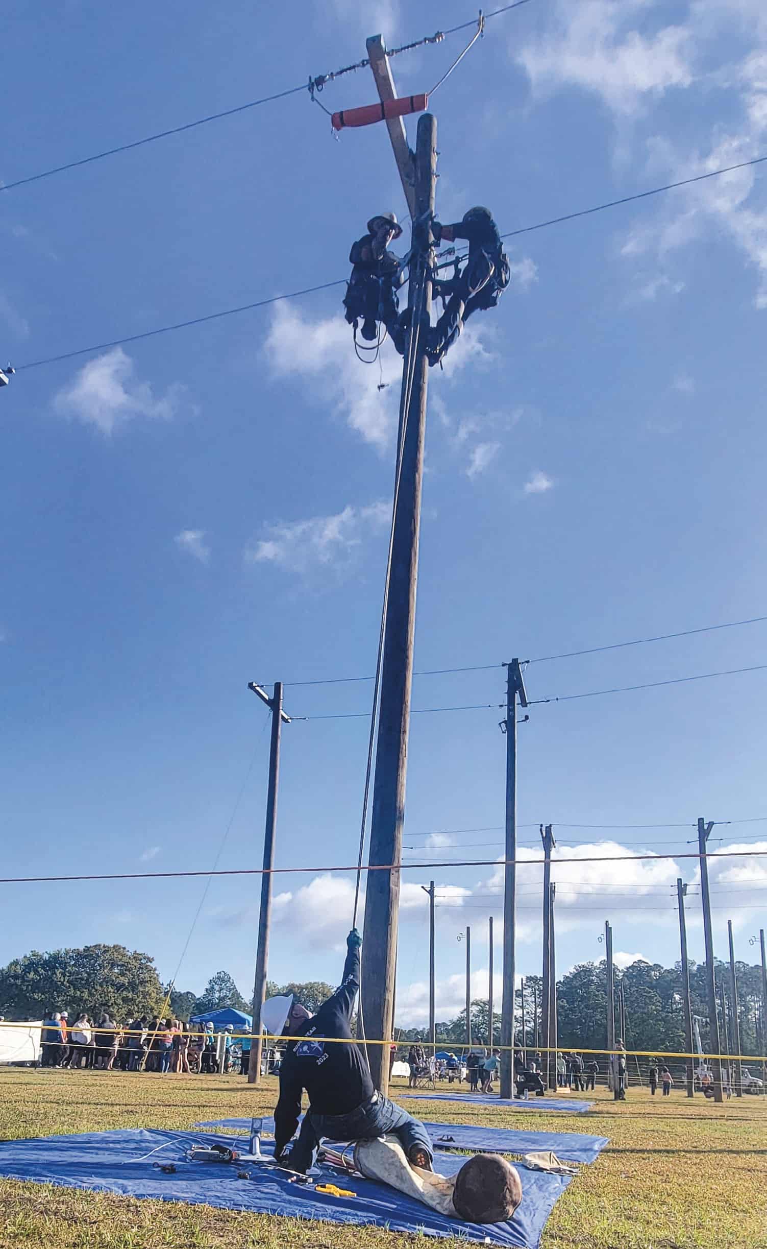Little River linemen showcase skills at rodeo Little River Electric