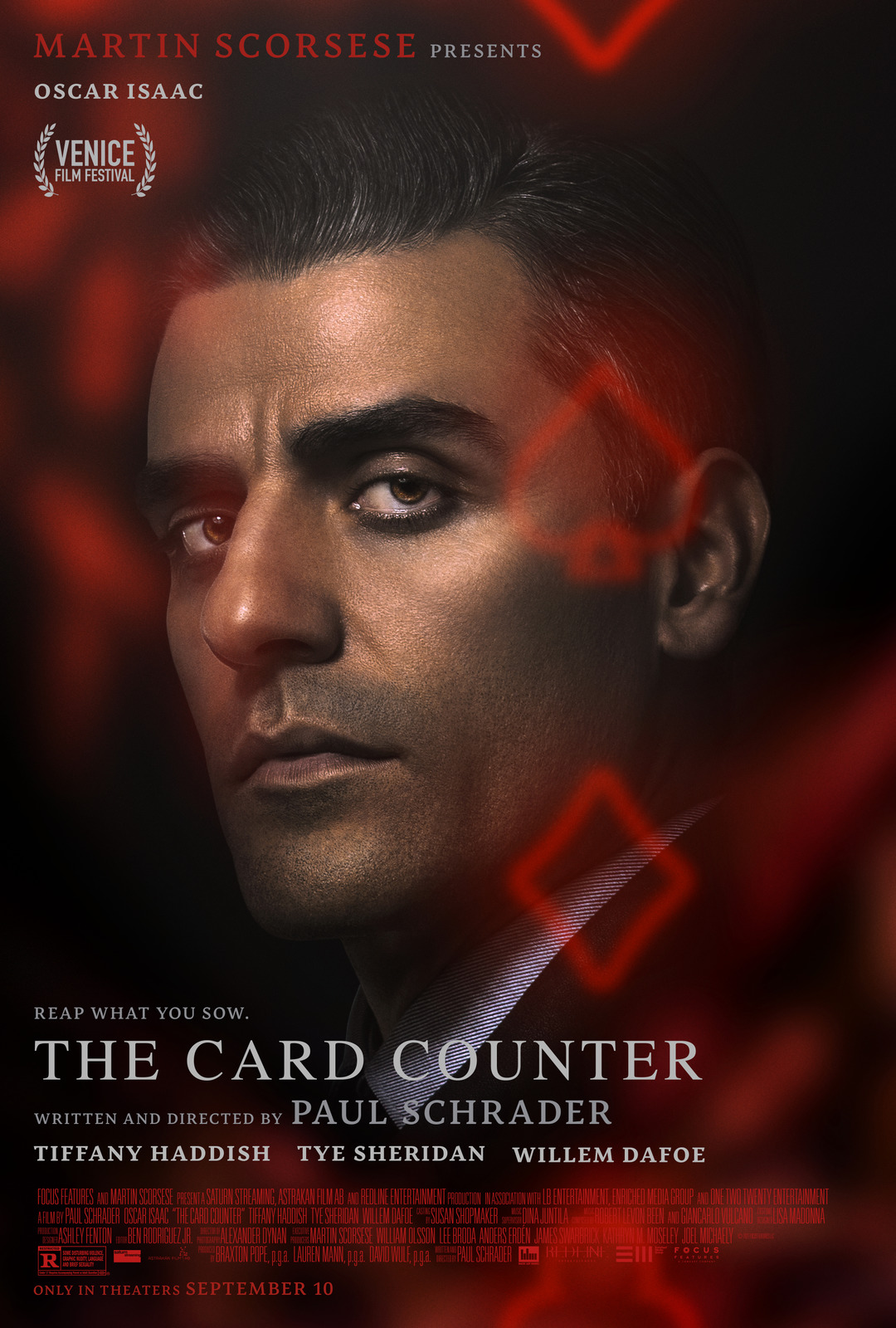 Poster for The Card Counter with Oscar Isaac LRM