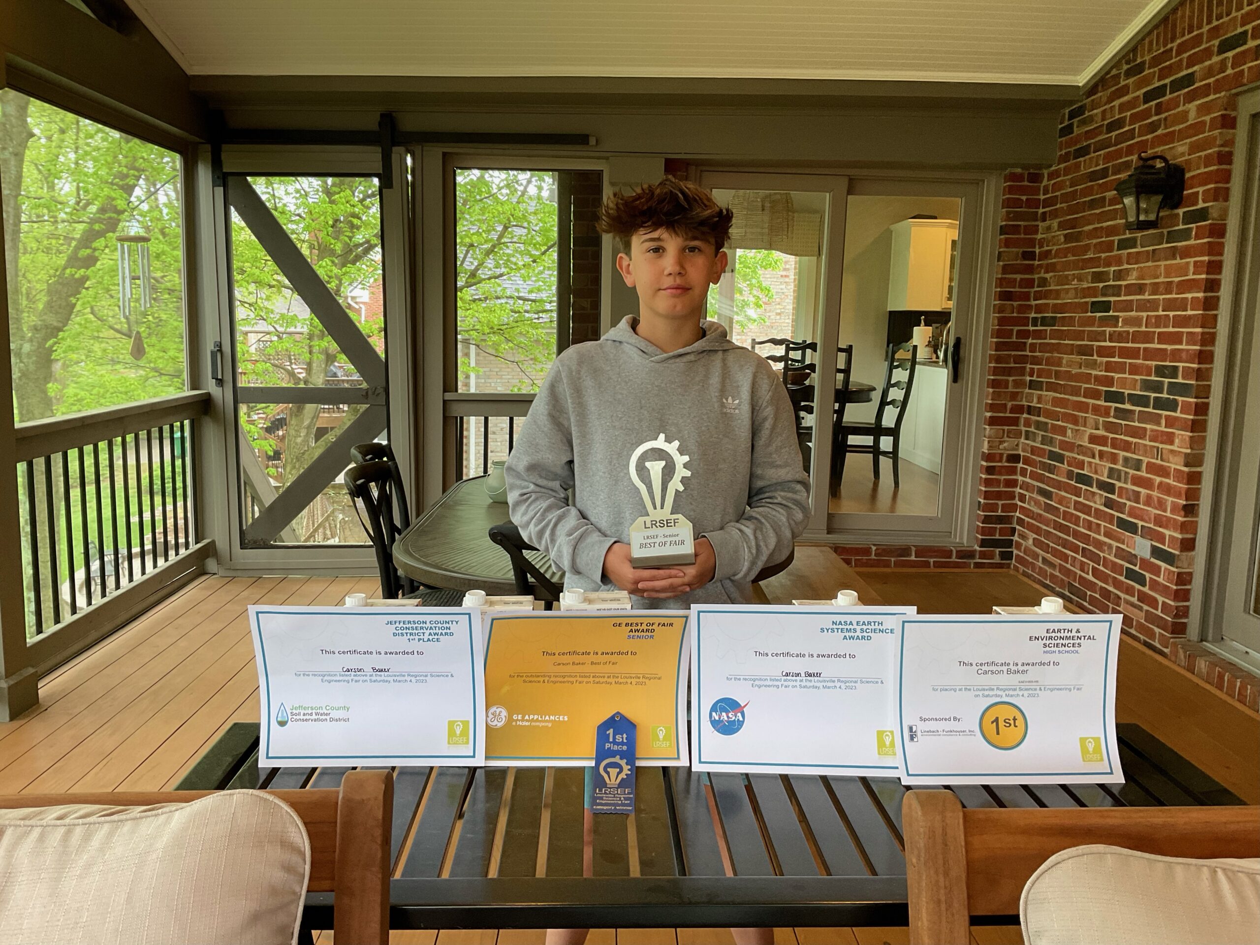 LRSEF Students at 2023 ISEF Competition Louisville Regional Science