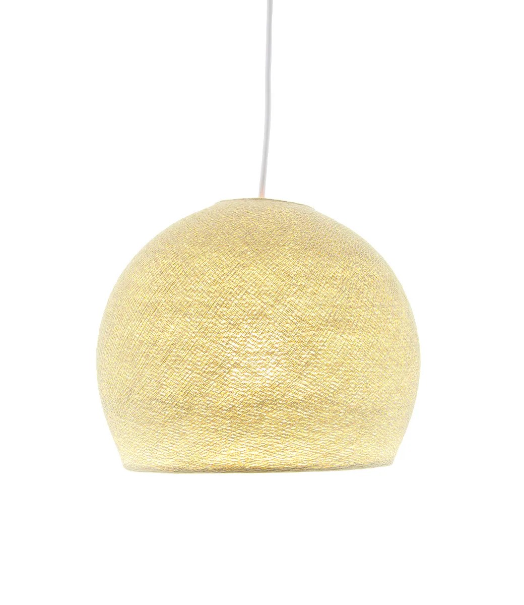 Hanglamp Driekwart Cream Cotton Ball Lights