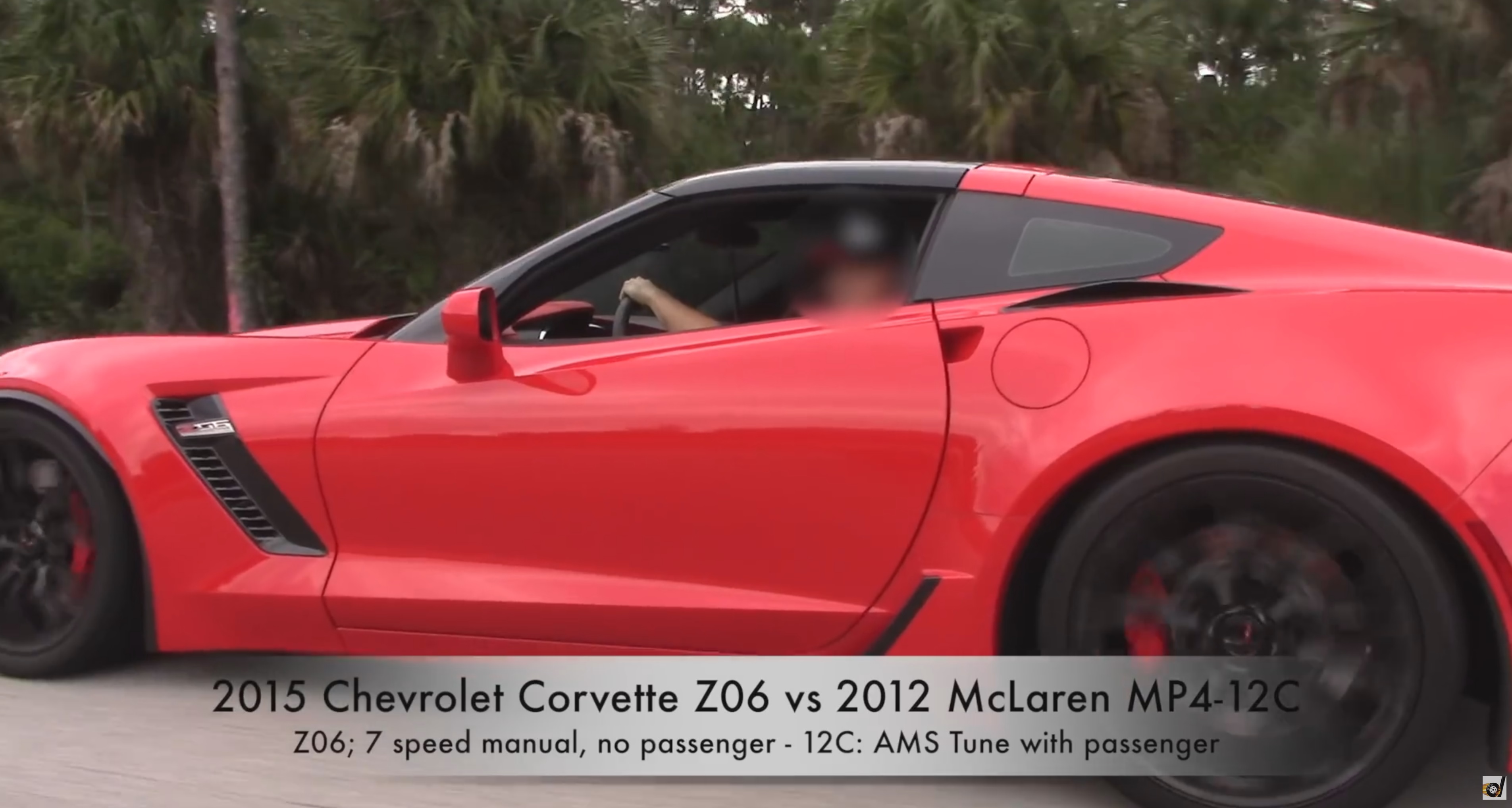 Corvette Z06 versus McLaren MP412C on the Street