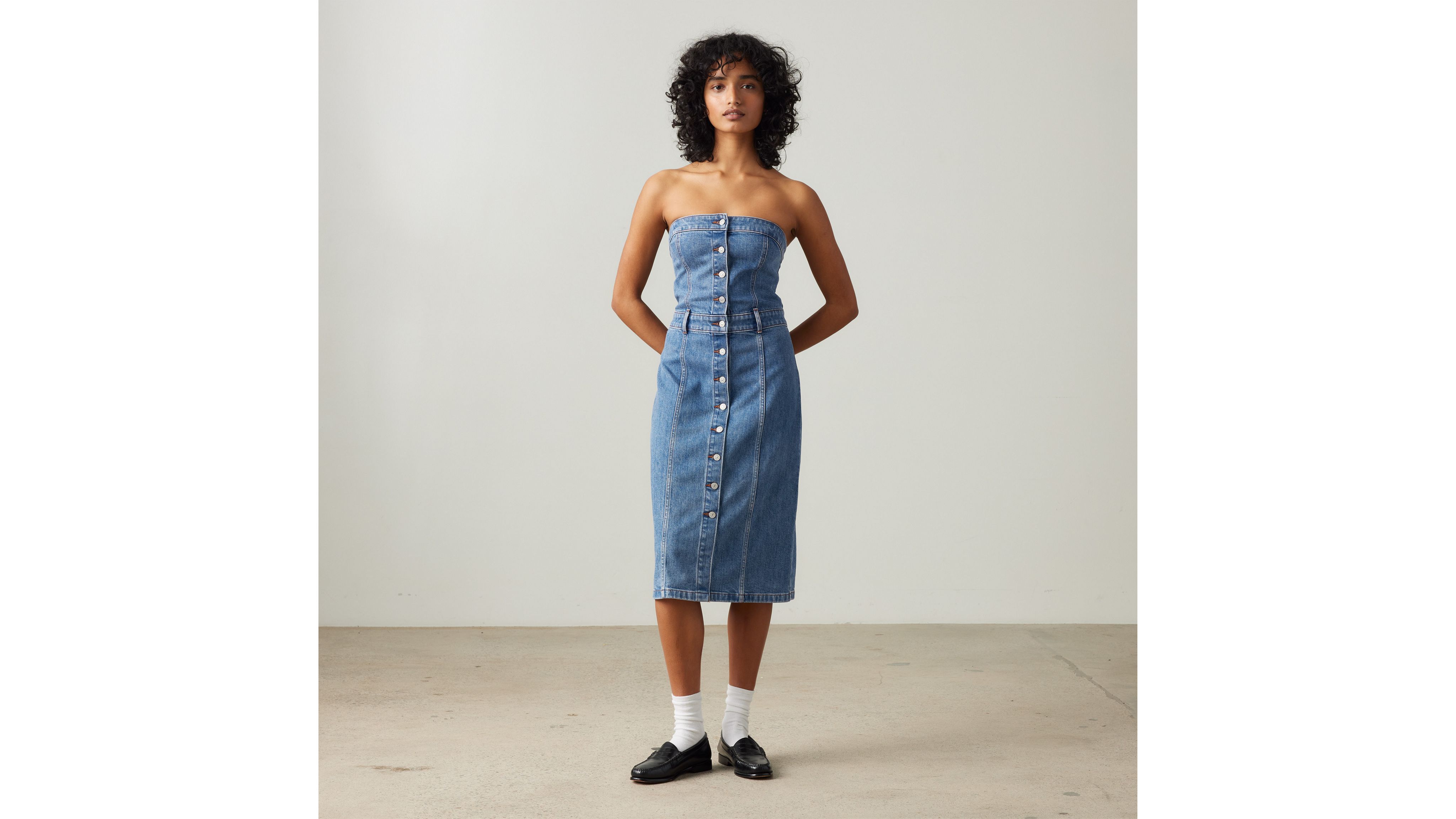 Denim Bustier Dress Medium Wash Levi's® CA