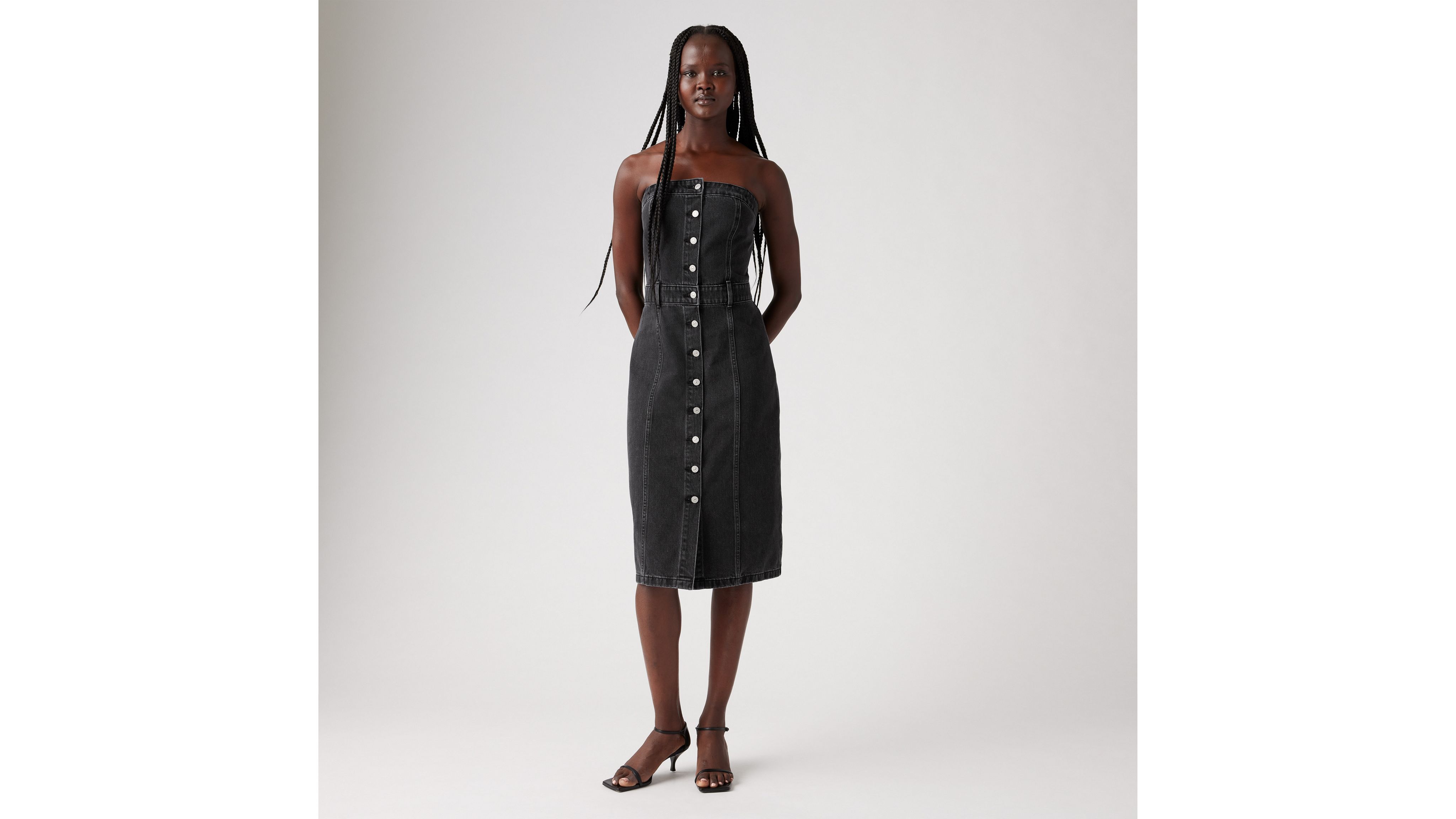 Denim Bustier Dress Black Levi's® CA