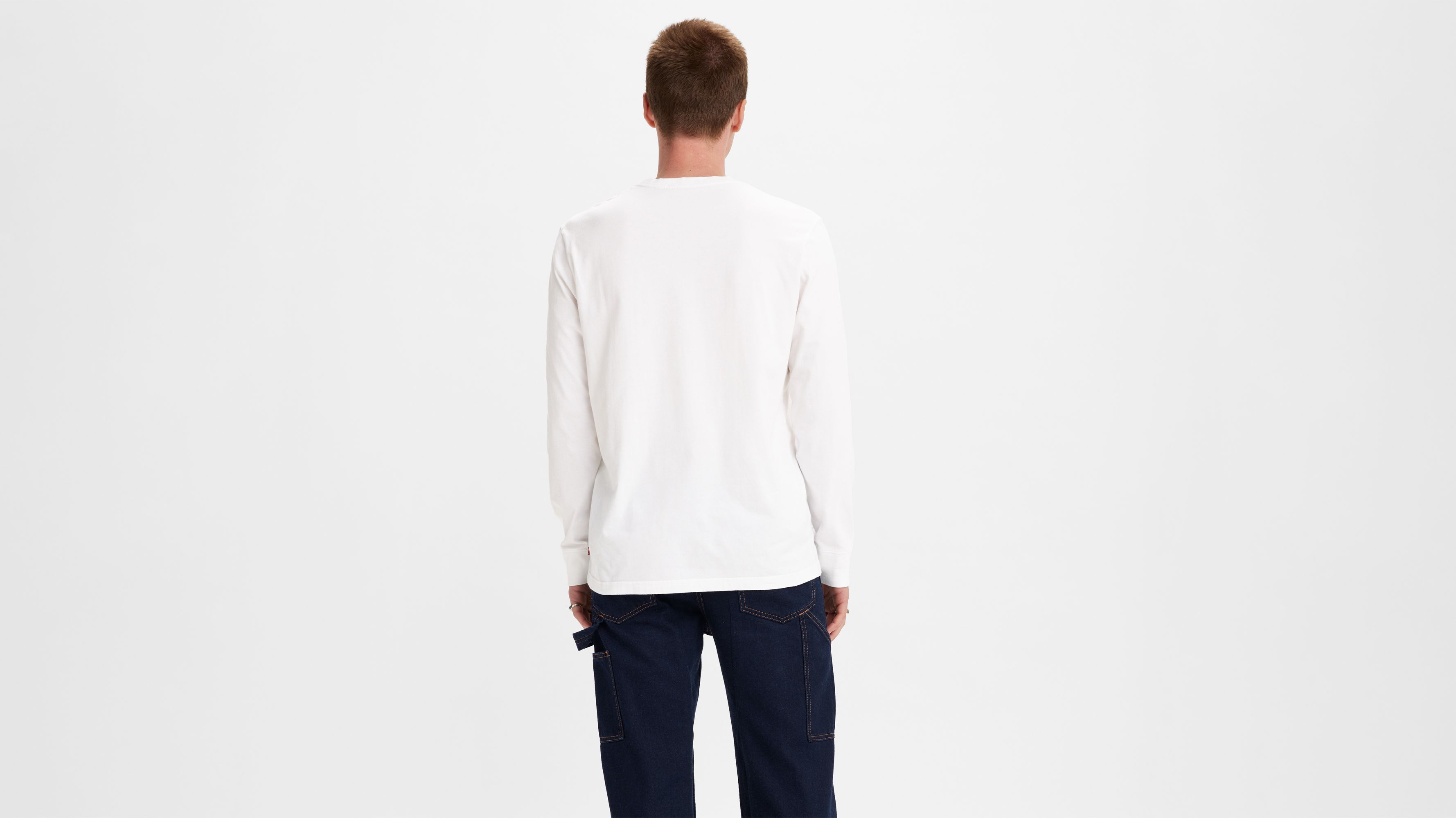 Relaxed Fit Long Sleeve Graphic Tshirt White Levi's® US