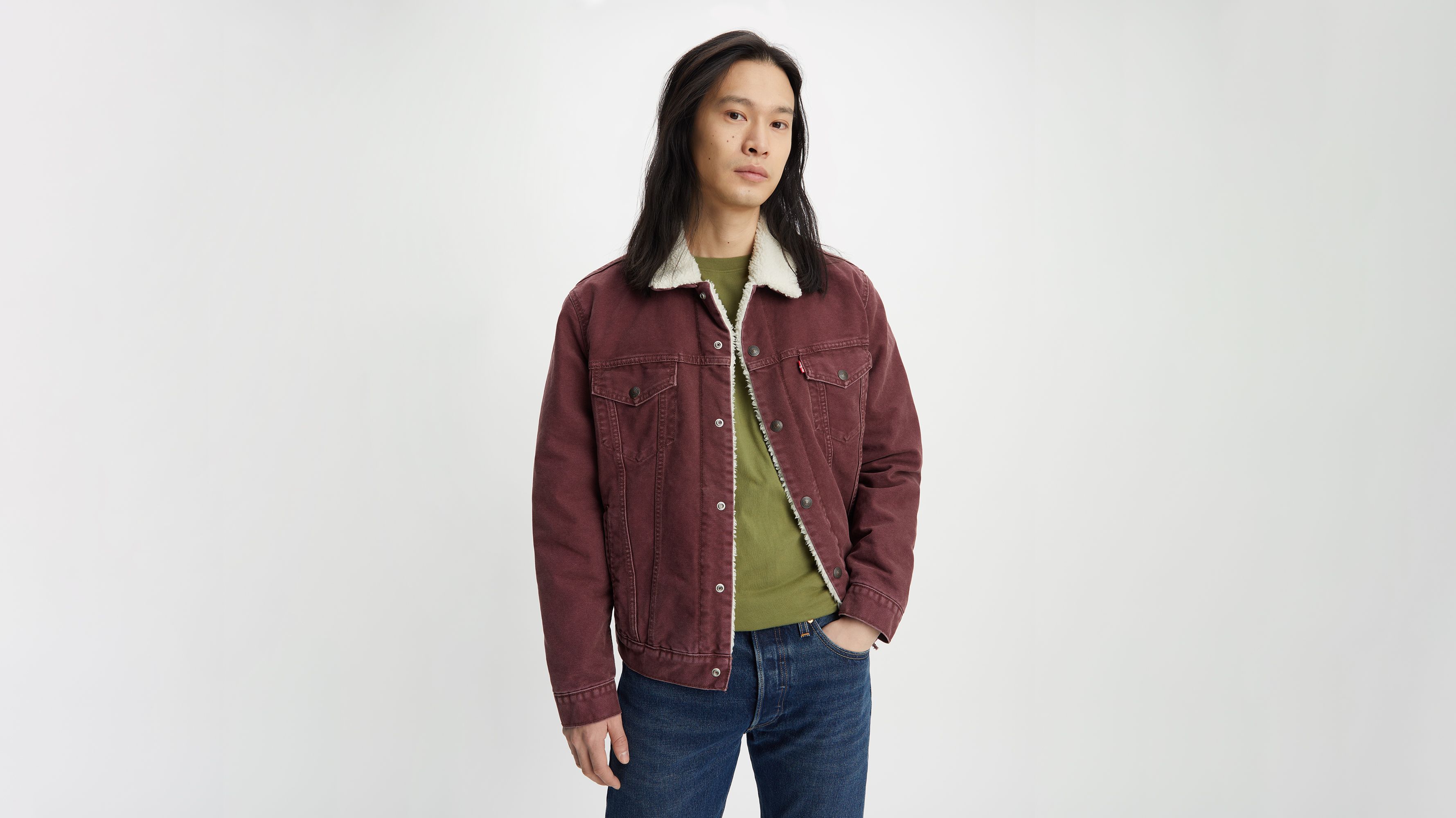Sherpa Trucker Jacket Medium Wash Levi's® US