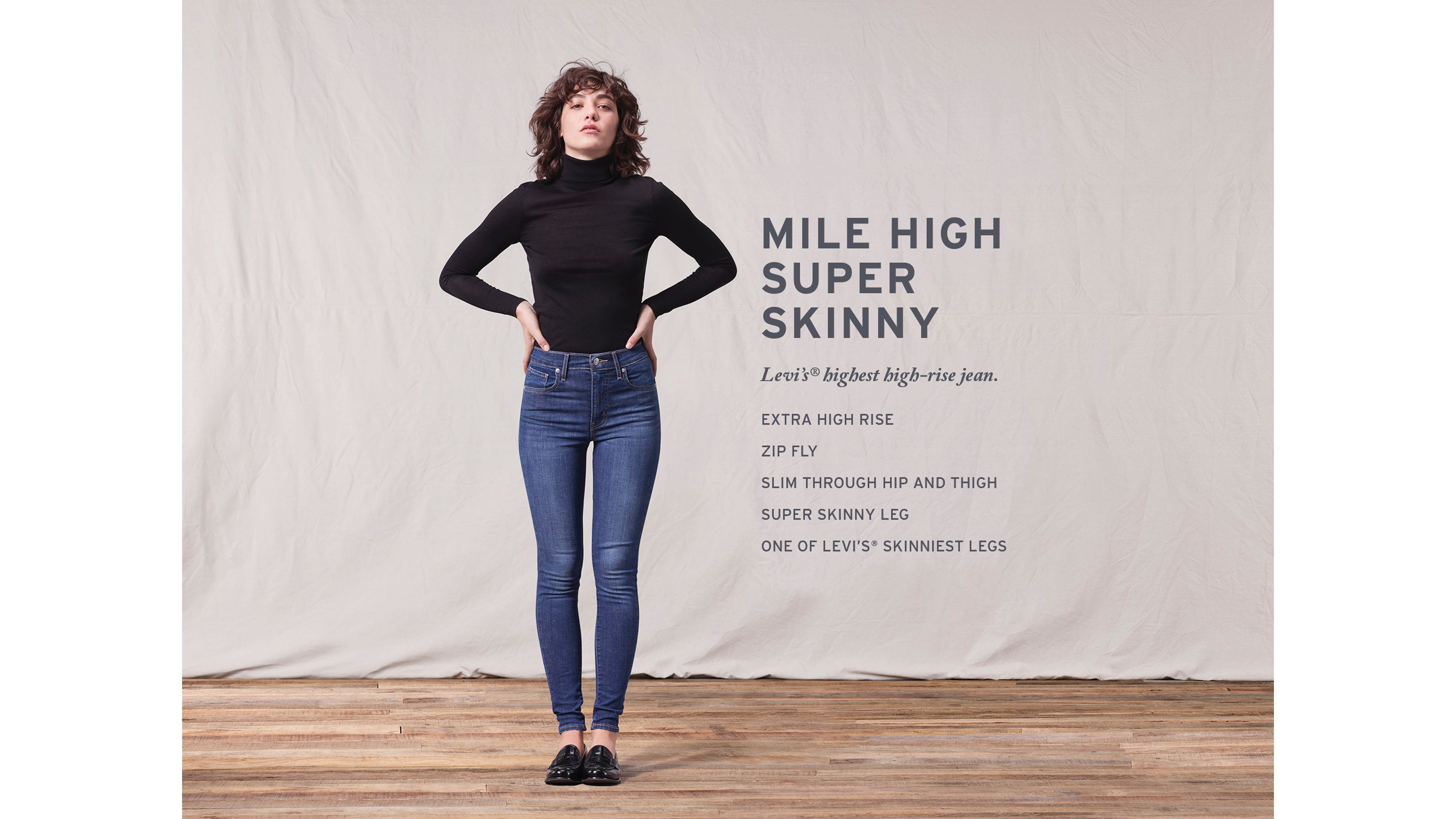 Mile High Super Skinny Women's Jeans - Black | Levi's® Us