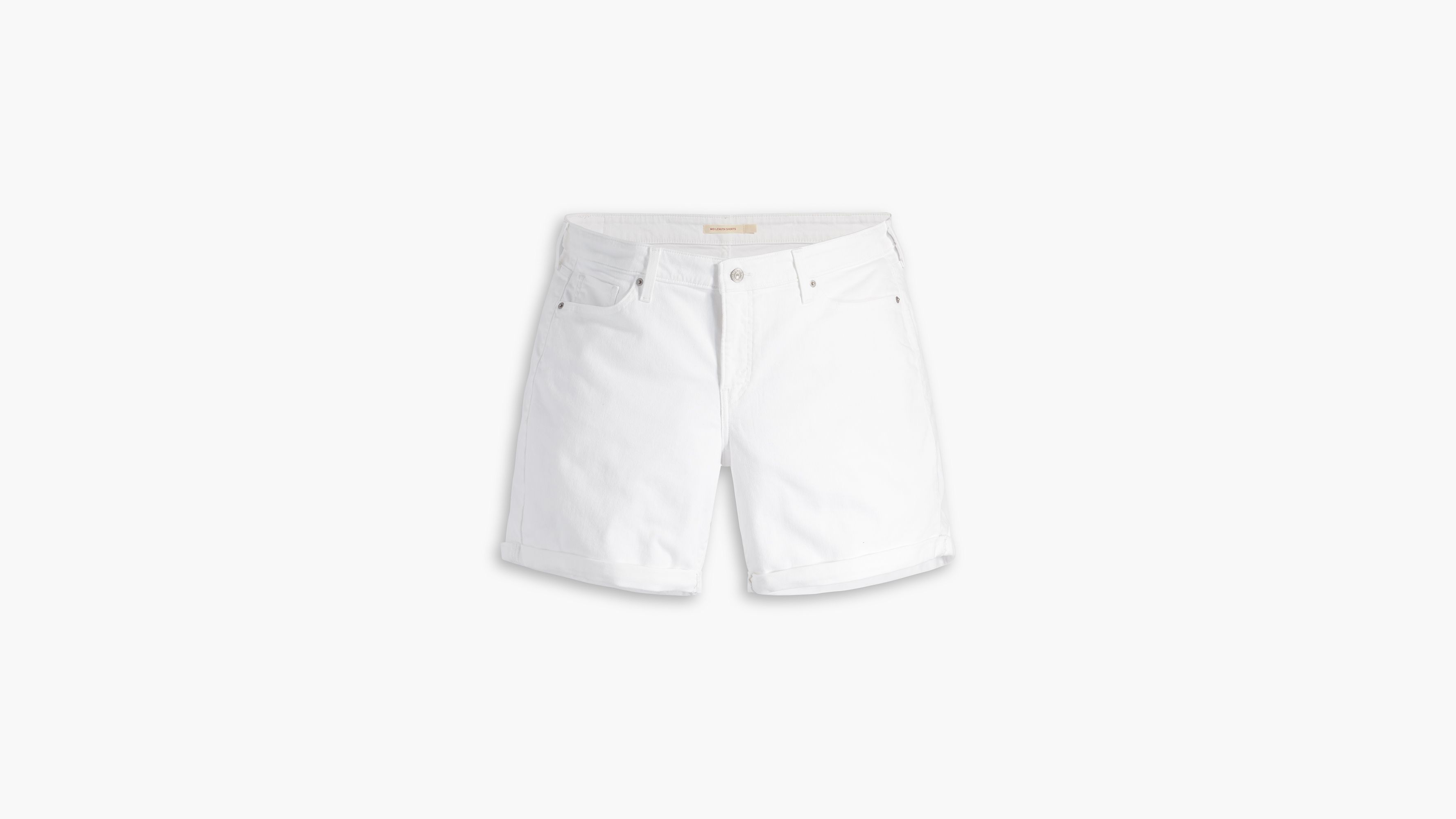 Mid Length Women's Shorts (plus Size) White Levi's® US