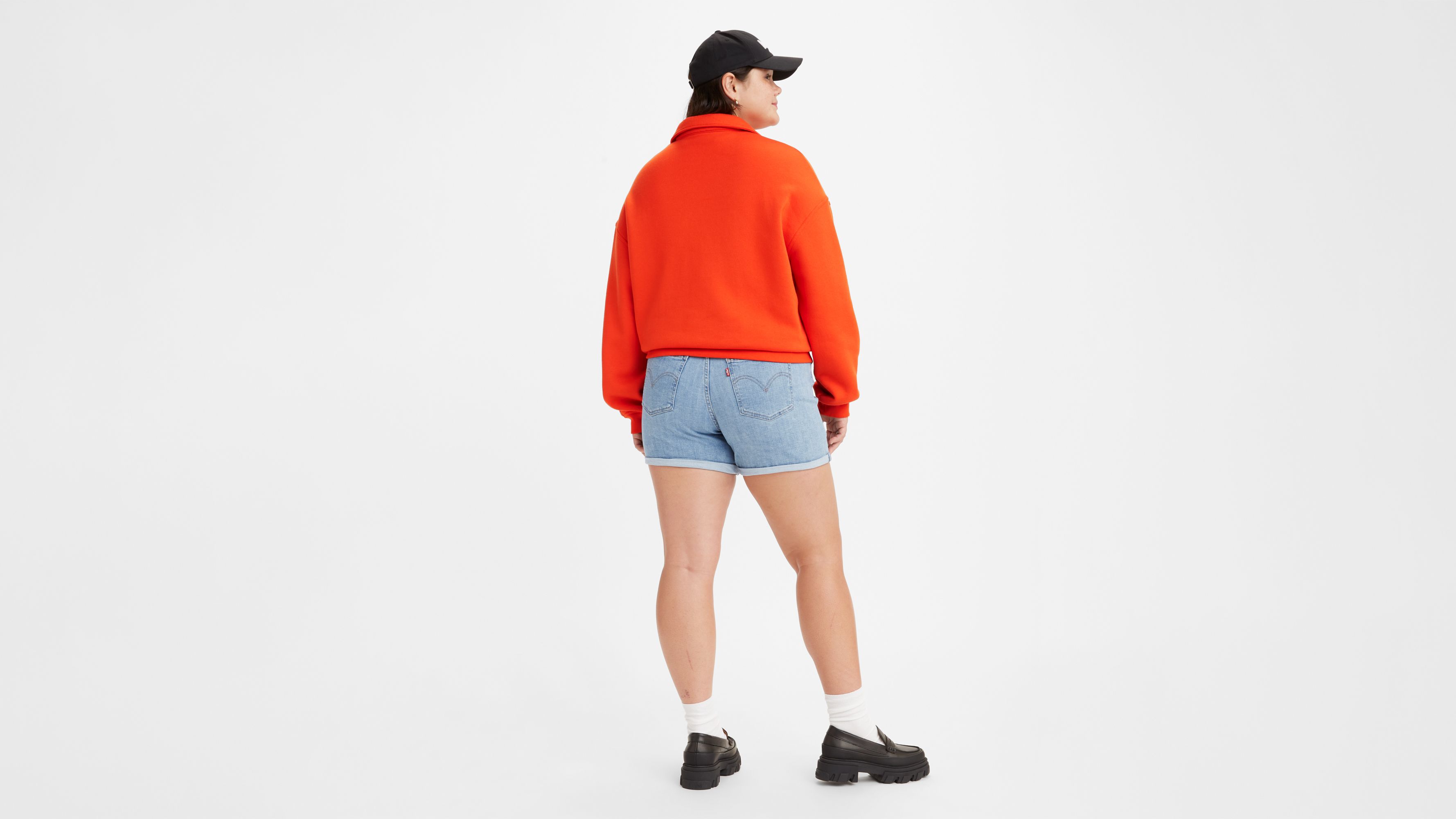 Mid Length Women's Shorts Light Wash Levi's® CA