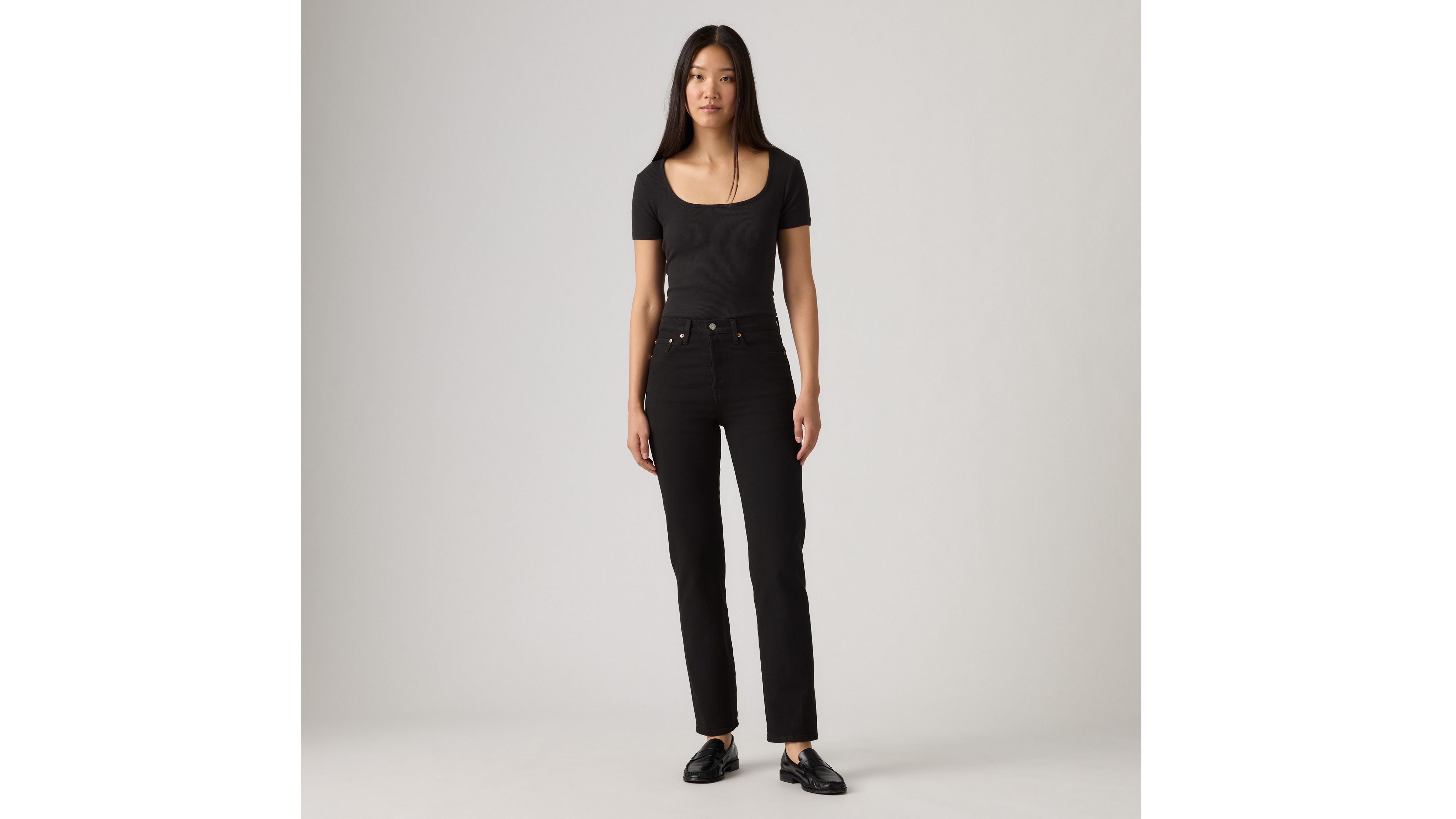 Wedgie Straight Jeans Black Levi's® GB