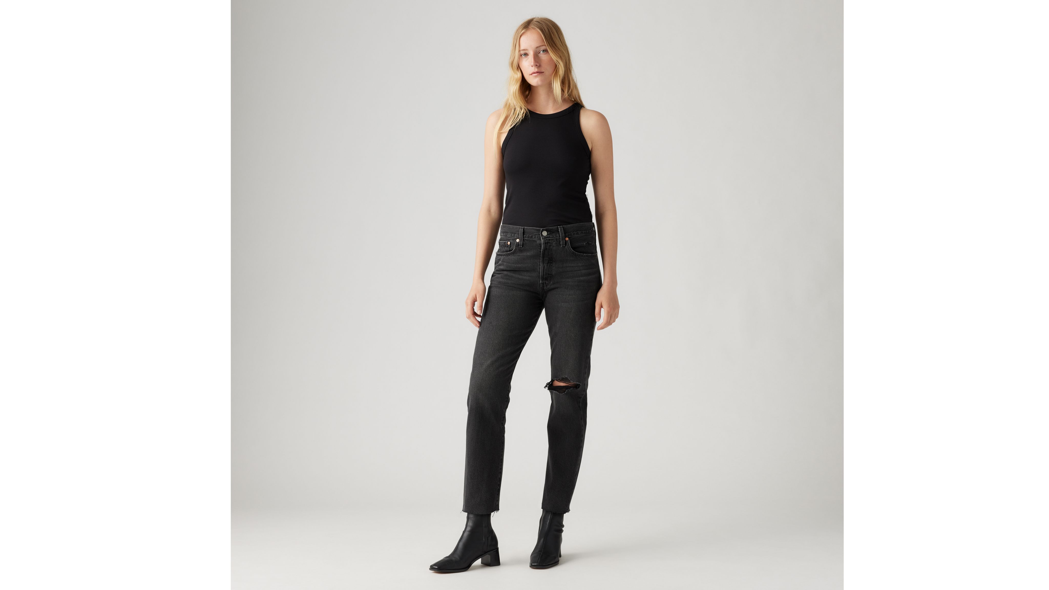 Wedgie Straight Jeans Black Levi's® GB