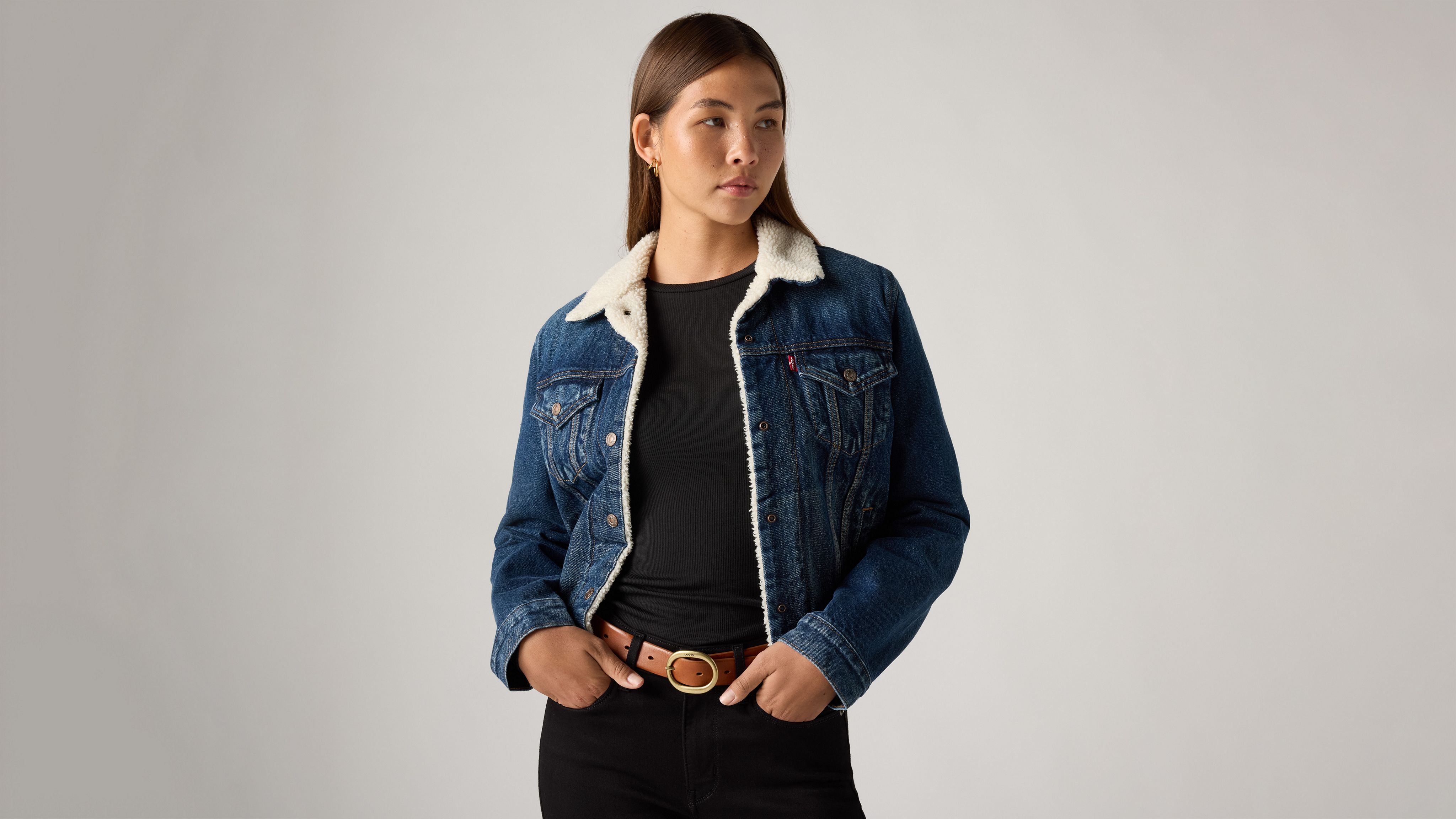 Original Sherpa Trucker Jacket Dark Wash Levi's® US