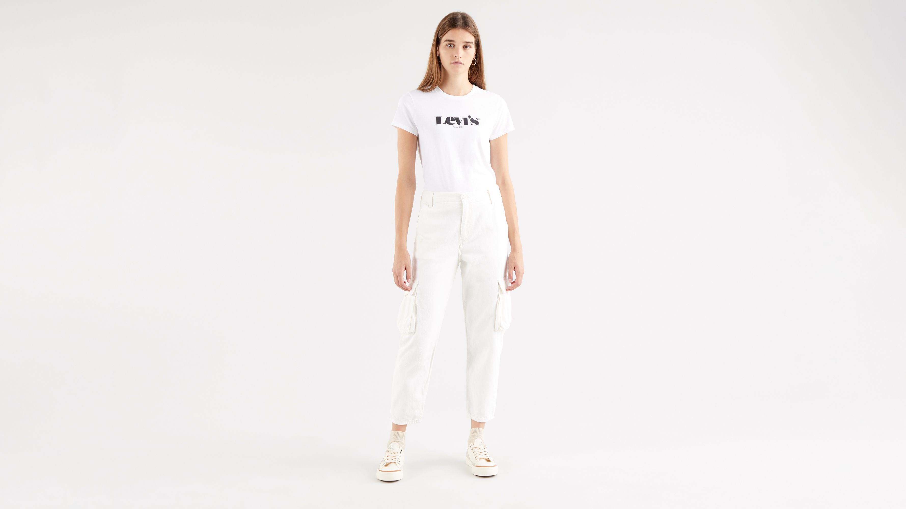 Loose Cargo Pants White Levi's® KZ