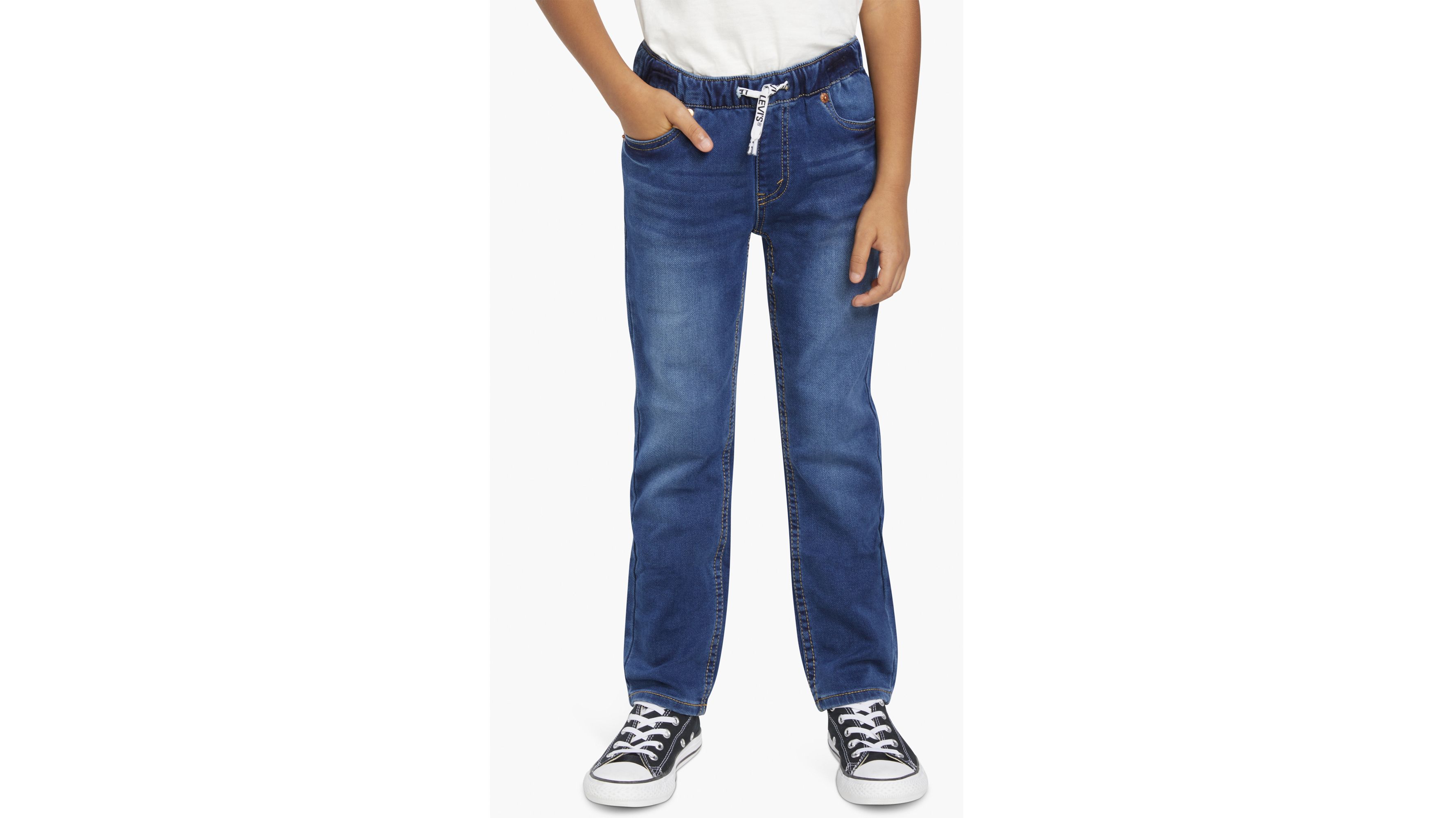 Pull On Skinny Little Boys Pants 47x Medium Wash Levi's® US