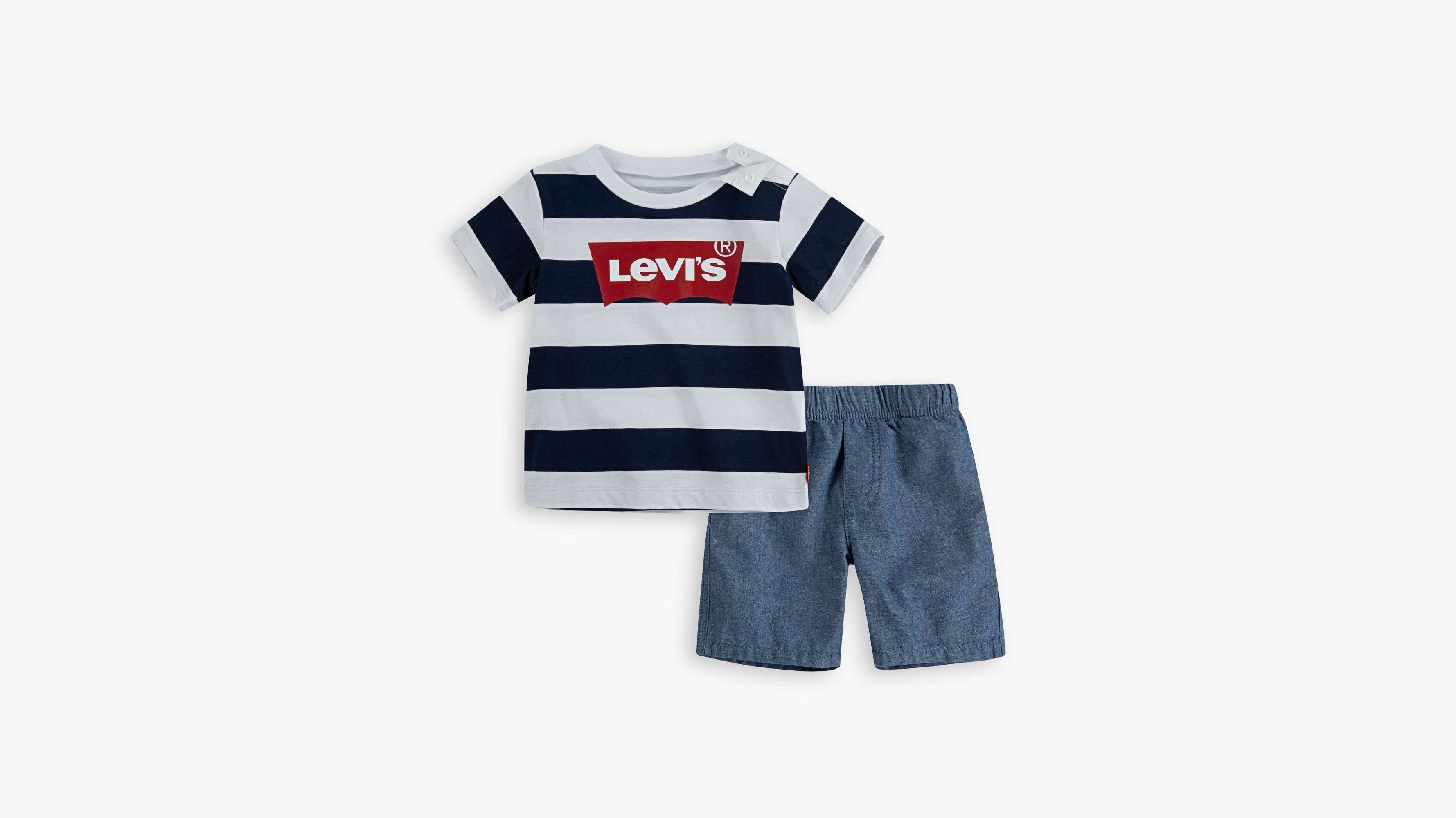 Baby Boys Inside Out Tshirt And Shorts Set 1224m Blue Levi's® US