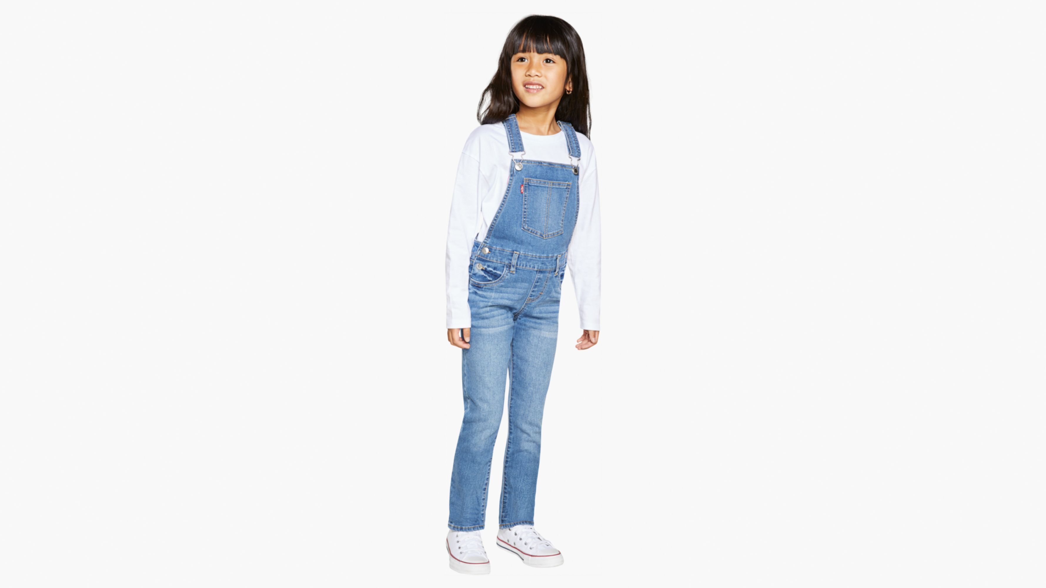 Girlfriend Little Girls Overalls 46x Medium Wash Levi's® US