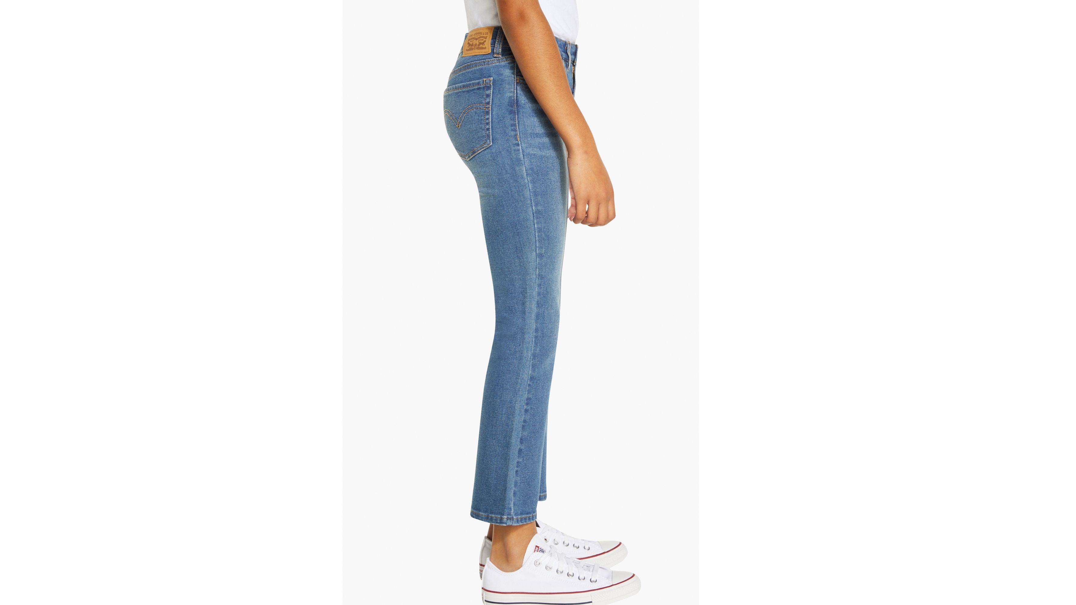 High Rise Cropped Flare Big Girls Jeans 716 Medium Wash Levi's® US