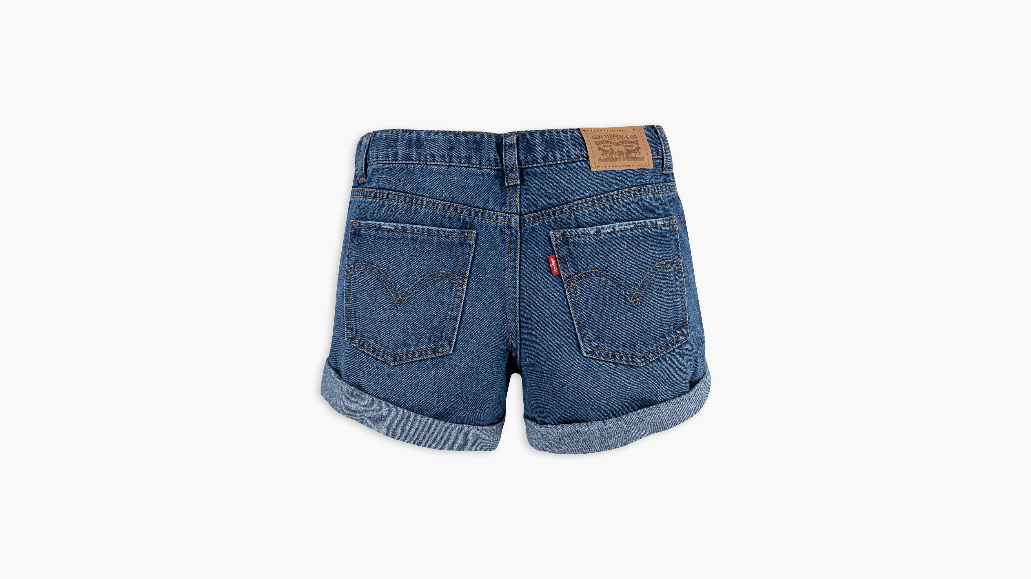 Girlfriend Big Girls Shorty Shorts 716 Medium Wash Levi's® US