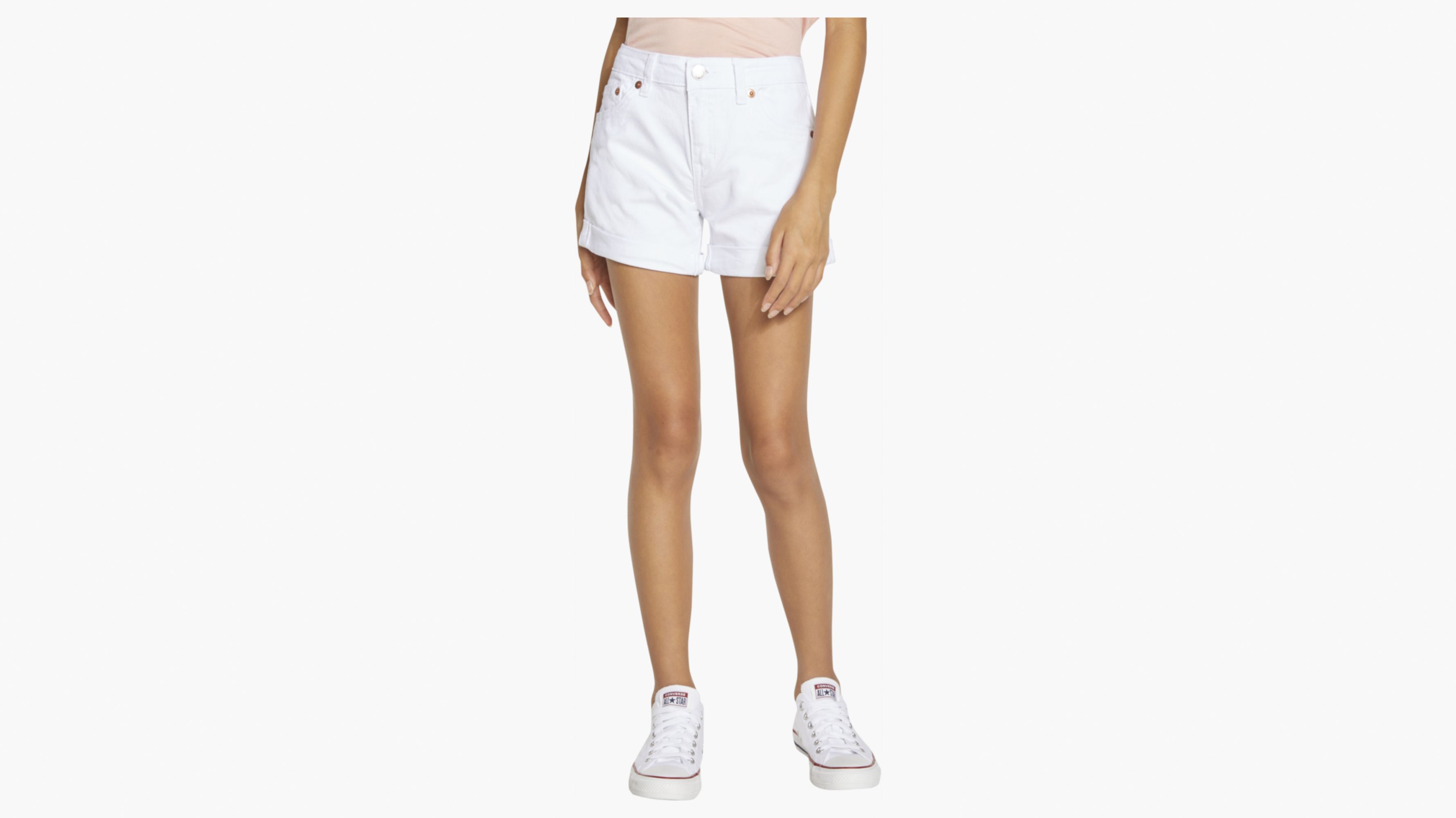 Girlfriend Big Girls Shorts 716 White Levi's® US