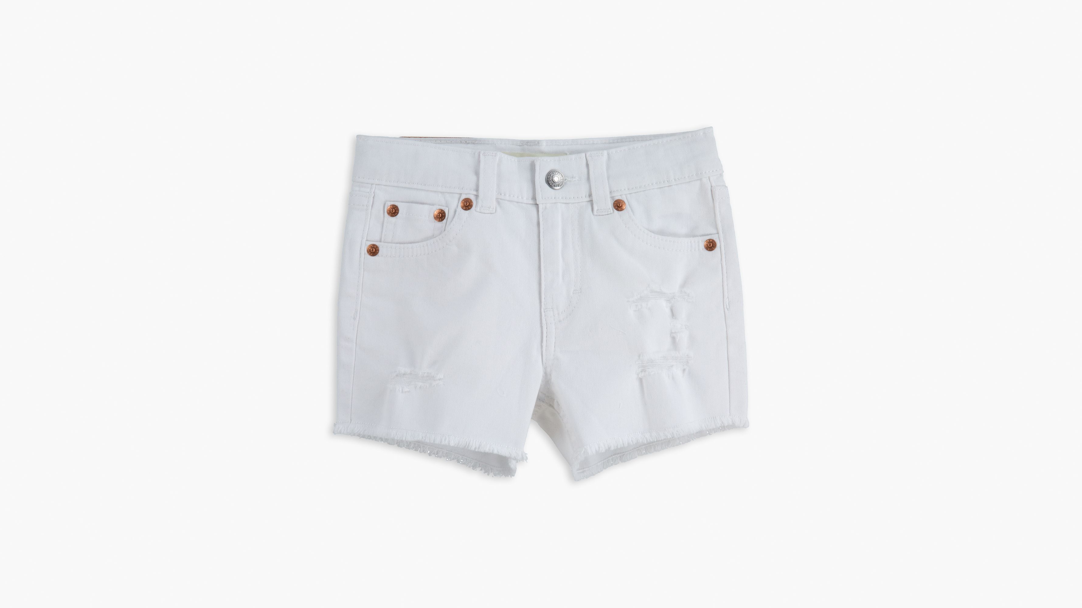 Girlfriend Little Girls Shorty Shorts 46x White Levi's® US