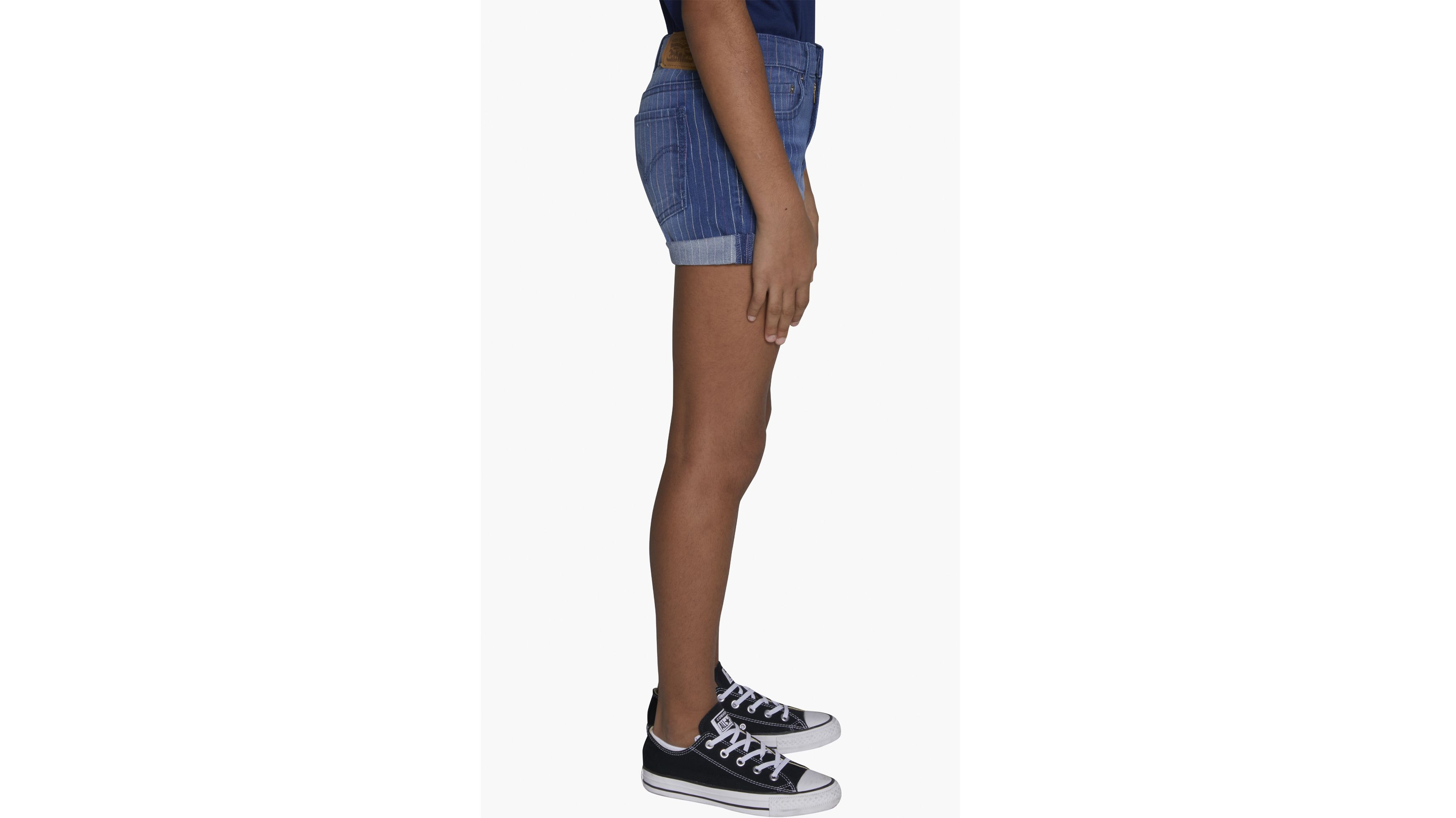 Rainbow Stripe Shorty Big Girls Shorts 716 Medium Wash Levi's® US